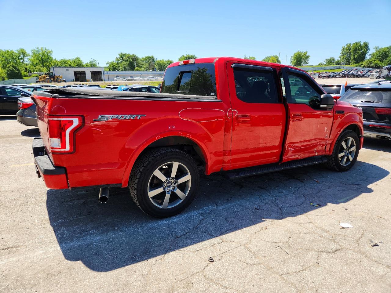 2015 Ford F150 Supercrew Красный vin: 1FTEW1CPXFFA80626