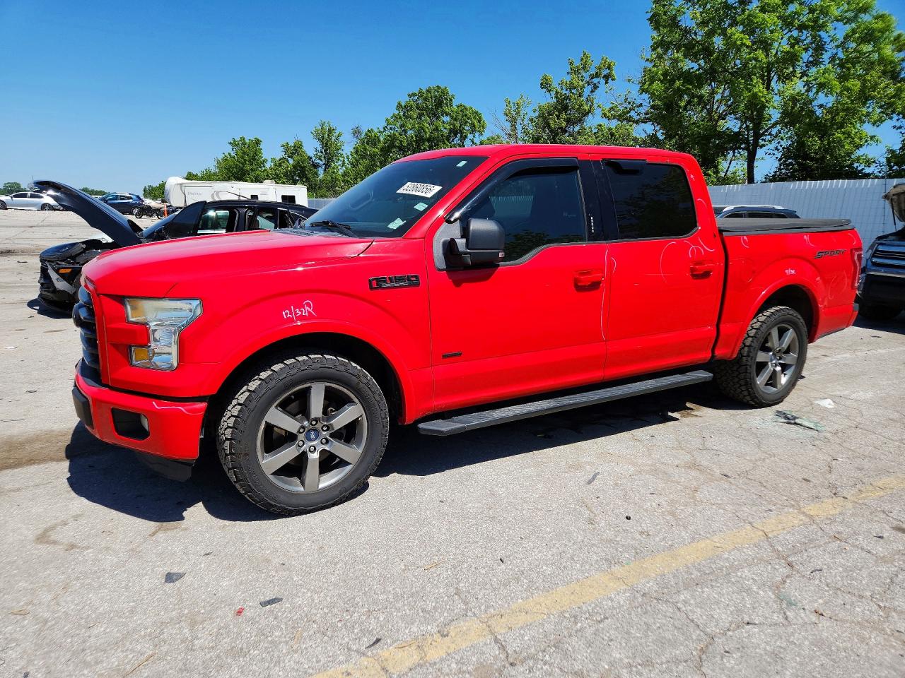 2015 Ford F150 Supercrew Красный vin: 1FTEW1CPXFFA80626