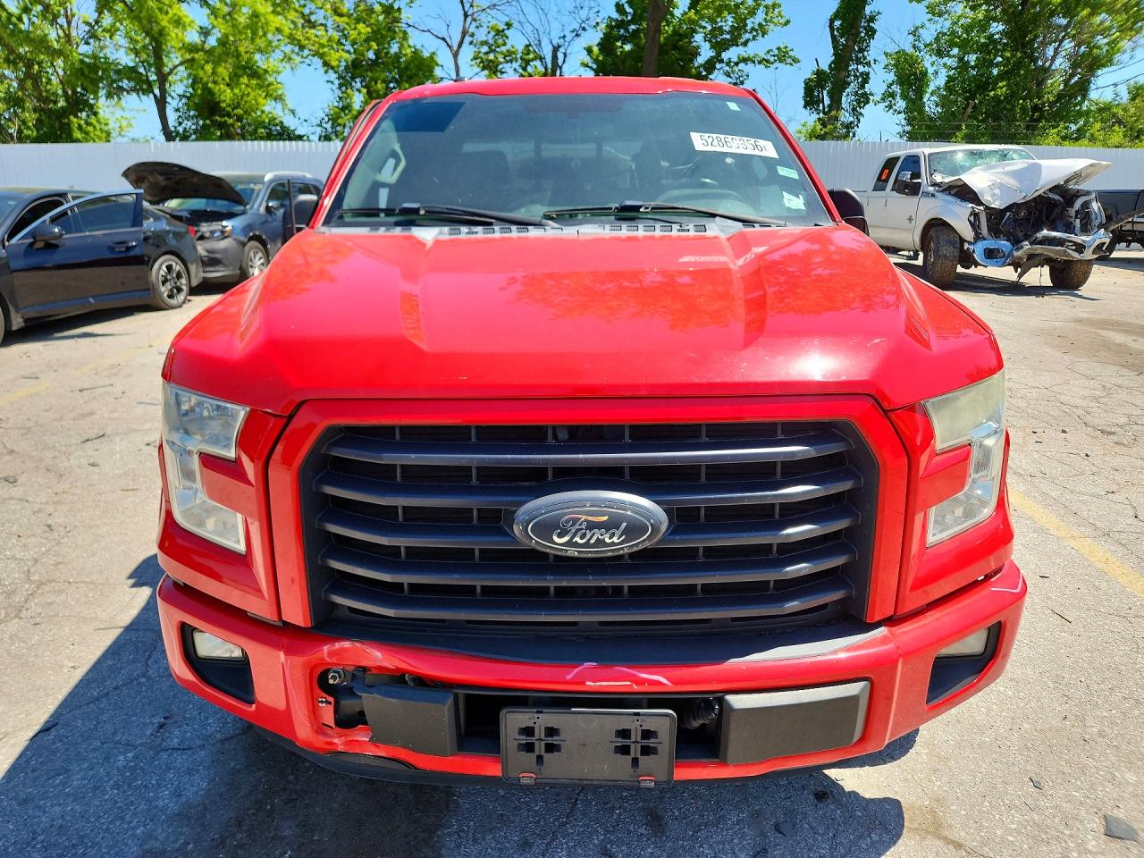 2015 Ford F150 Supercrew Красный vin: 1FTEW1CPXFFA80626