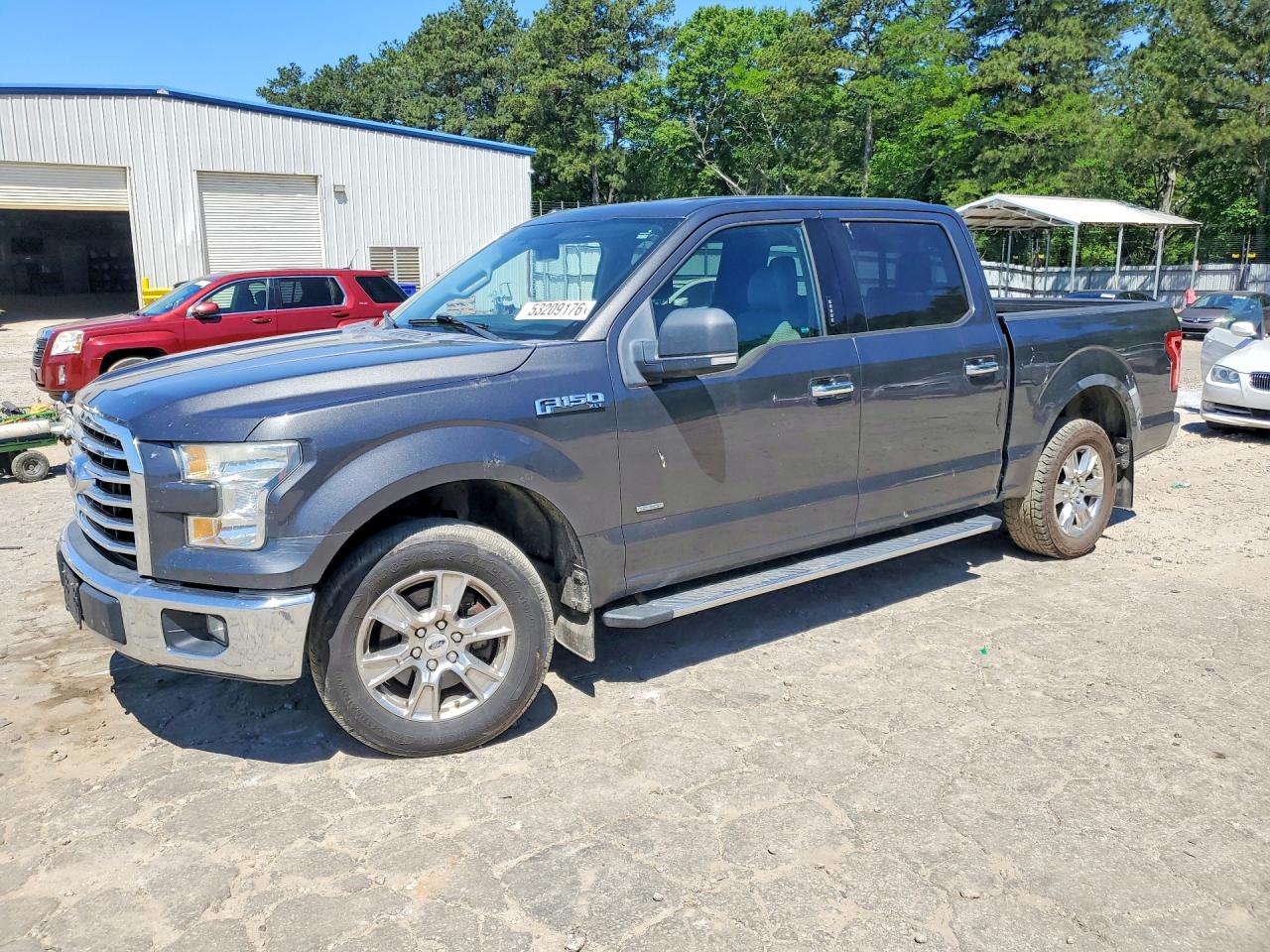 2015 Ford F150 Supercrew Gray vin: 1FTEW1CPXFFC57577