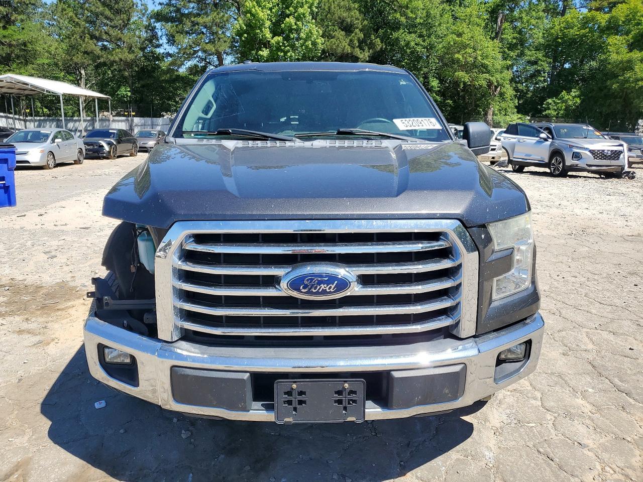 2015 Ford F150 Supercrew Gray vin: 1FTEW1CPXFFC57577