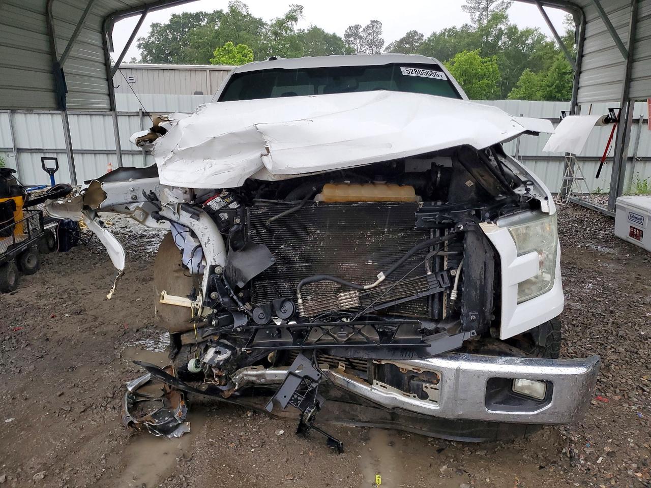 2015 Ford F150 Supercrew White vin: 1FTEW1CPXFFC58115