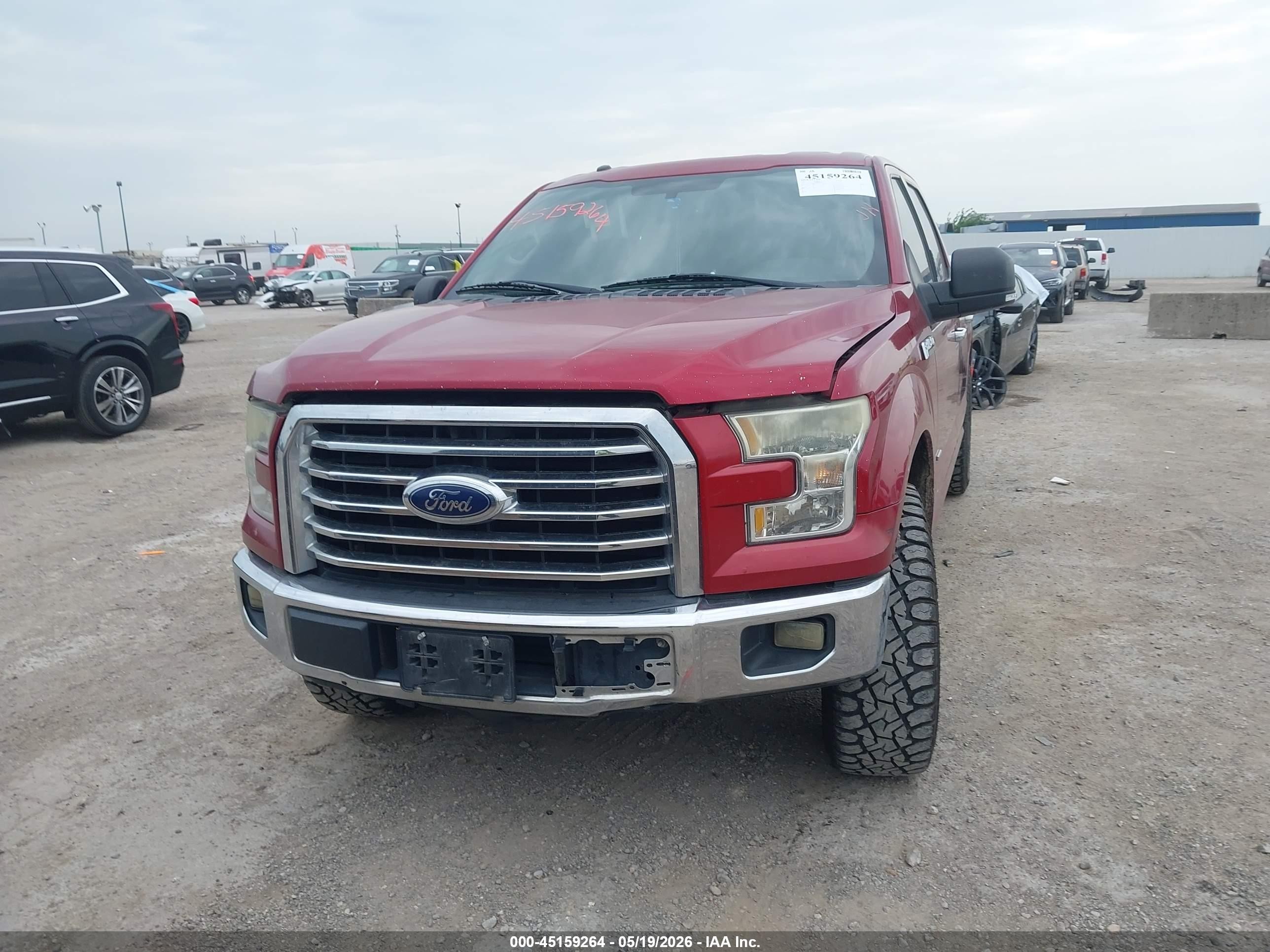 2015 Ford F-150 Xlt Red vin: 1FTEW1CPXFKE19943