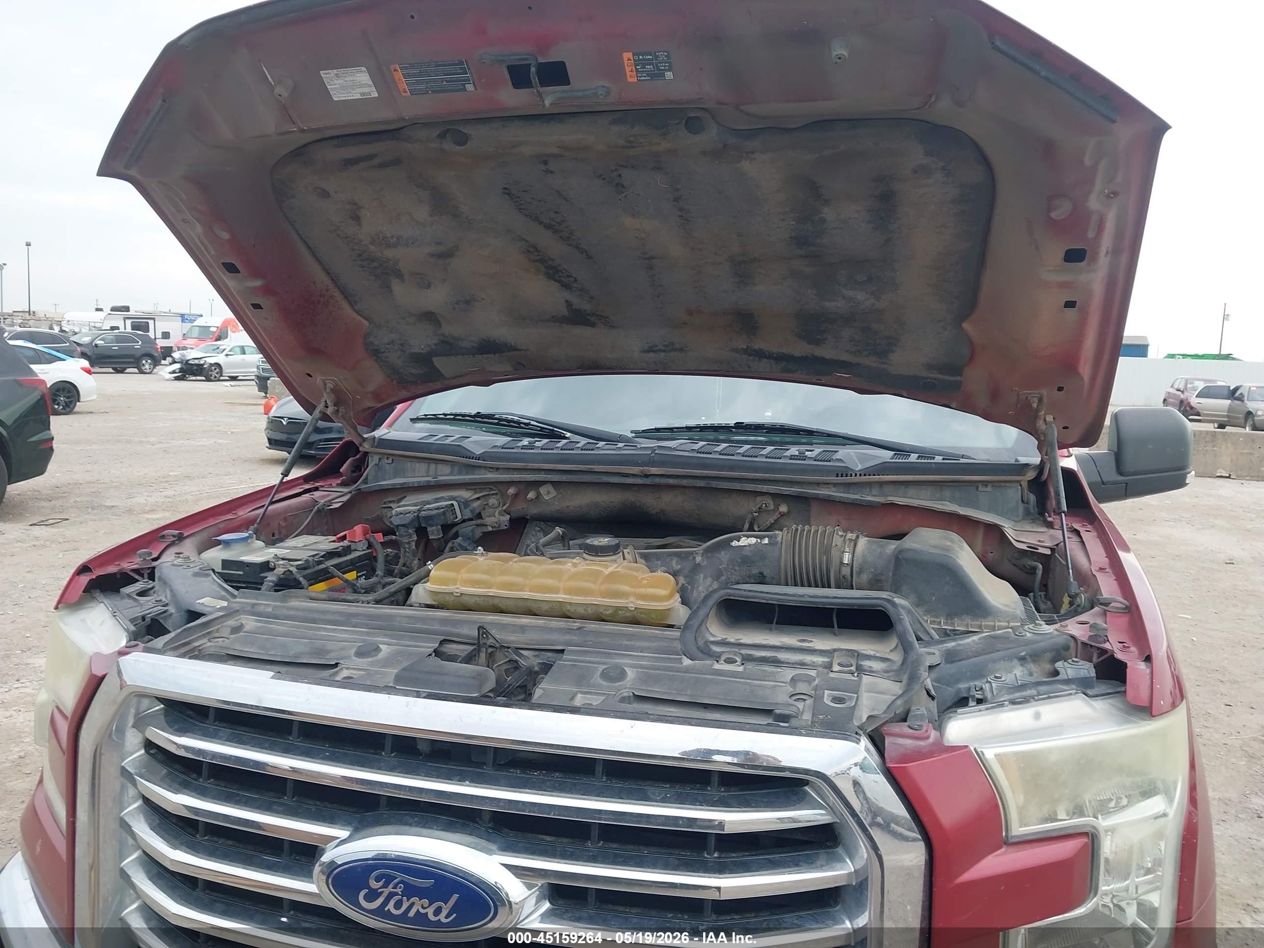 2015 Ford F-150 Xlt Red vin: 1FTEW1CPXFKE19943