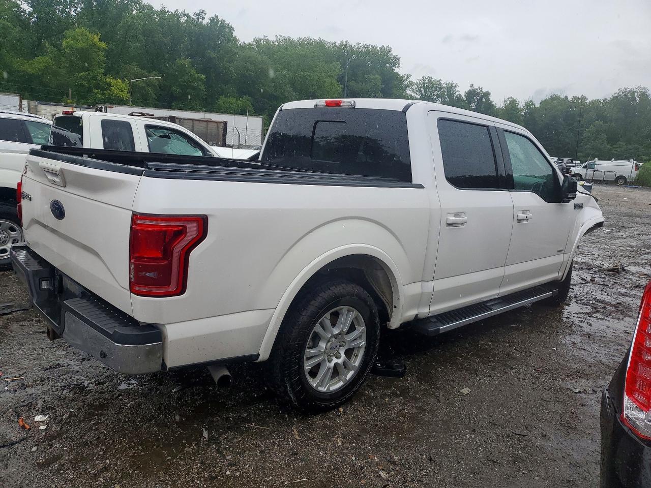 2015 Ford F150 Supercrew White vin: 1FTEW1CPXFKE54420