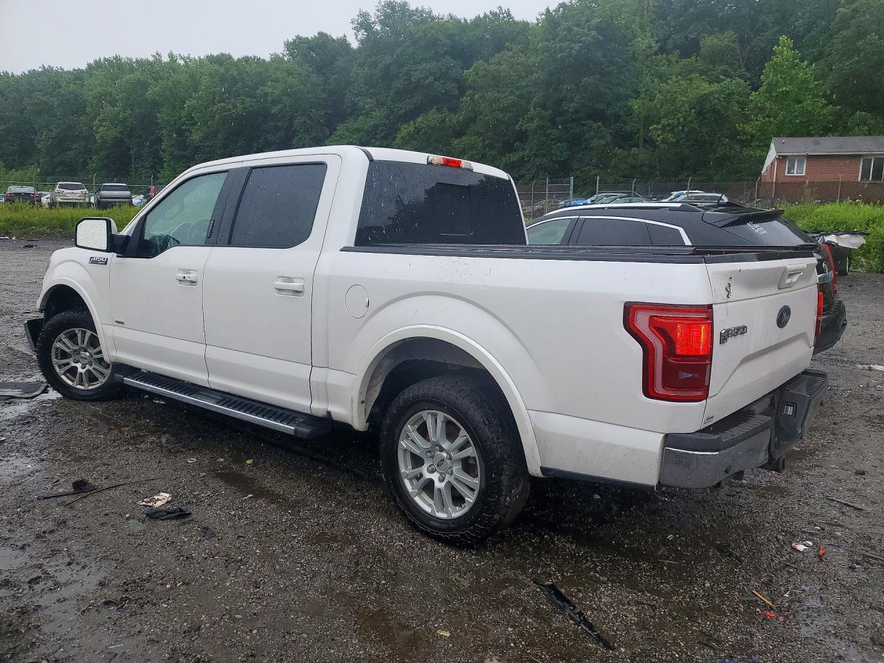 2015 Ford F150 Supercrew White vin: 1FTEW1CPXFKE54420