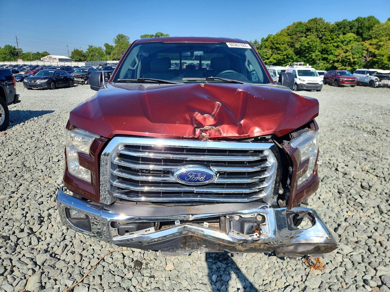 2015 Ford F150 Supercrew Burgundy vin: 1FTEW1CPXFKE65496