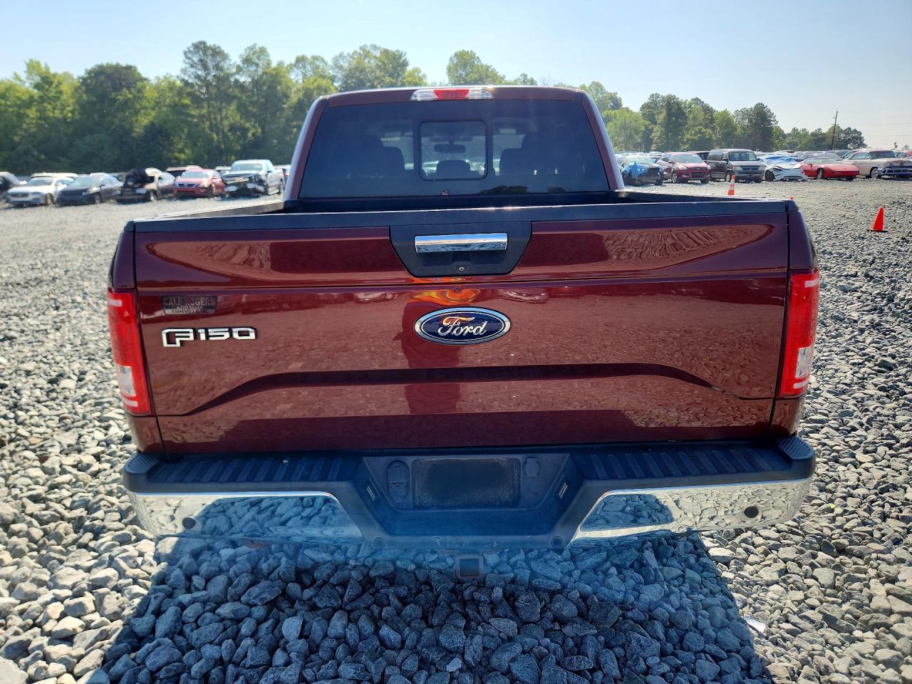 2015 Ford F150 Supercrew Burgundy vin: 1FTEW1CPXFKE65496