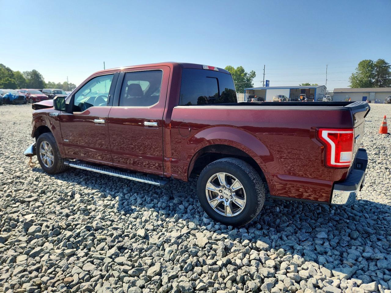 2015 Ford F150 Supercrew Burgundy vin: 1FTEW1CPXFKE65496