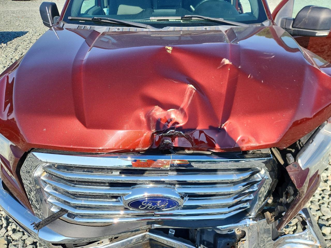 2015 Ford F150 Supercrew Burgundy vin: 1FTEW1CPXFKE65496