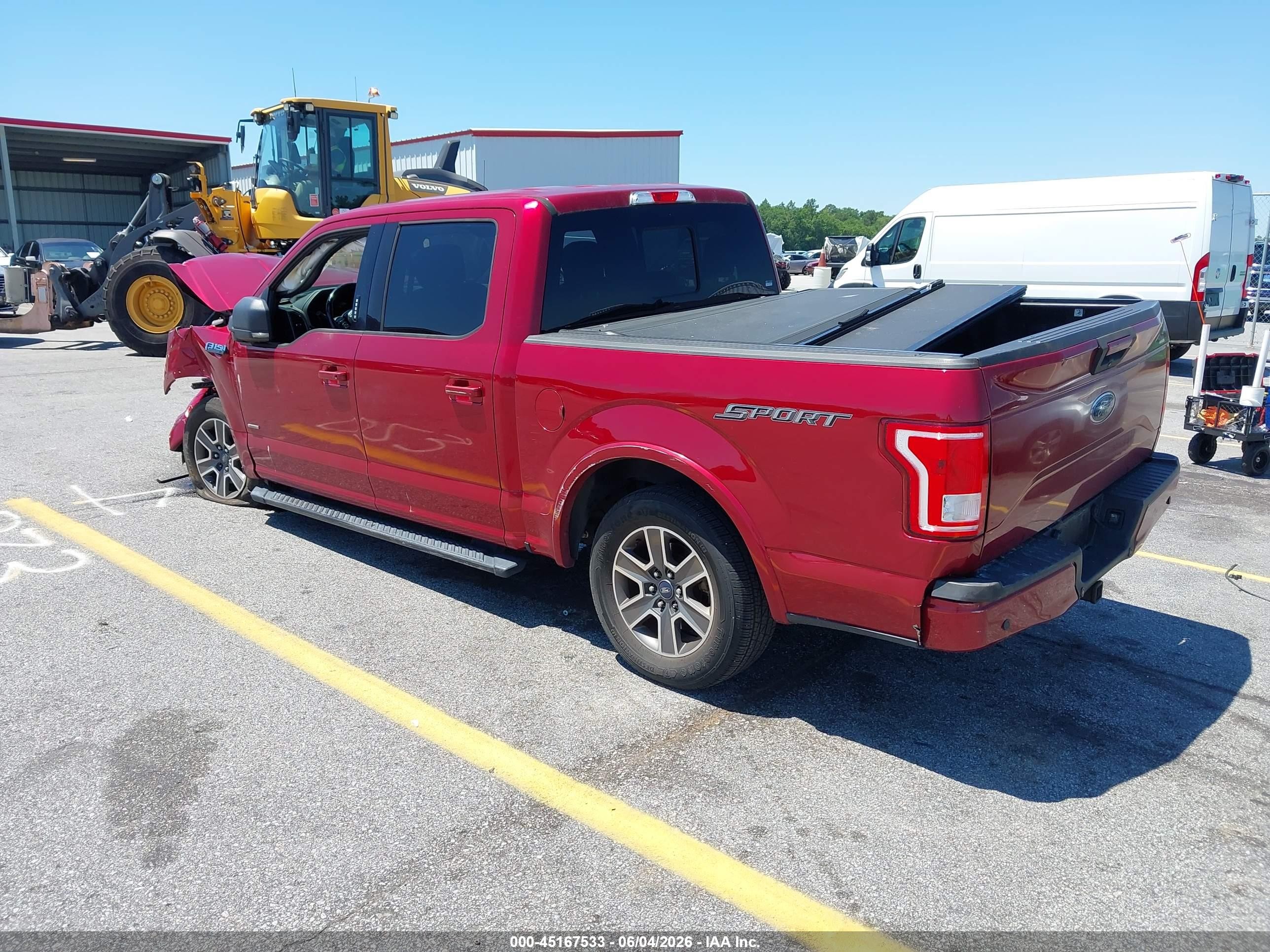 2017 Ford F-150 Xlt Red vin: 1FTEW1CPXHFC49336