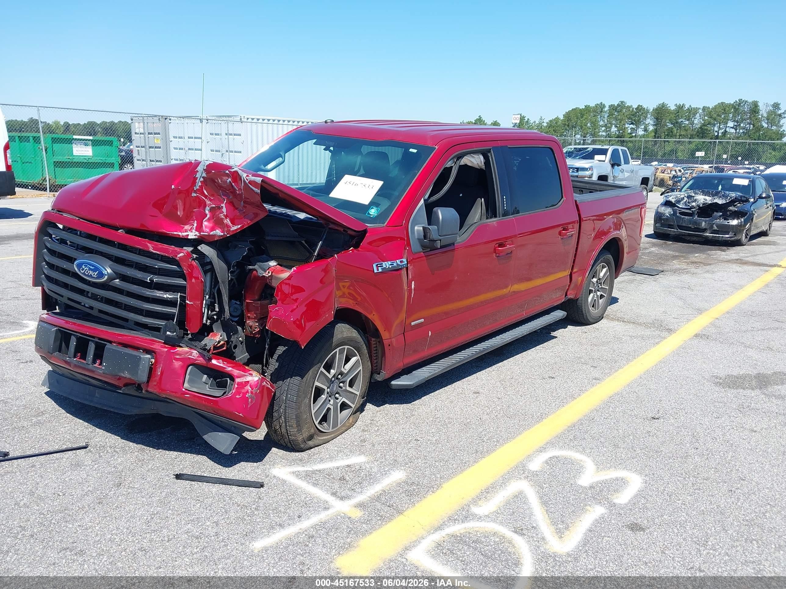 2017 Ford F-150 Xlt Red vin: 1FTEW1CPXHFC49336