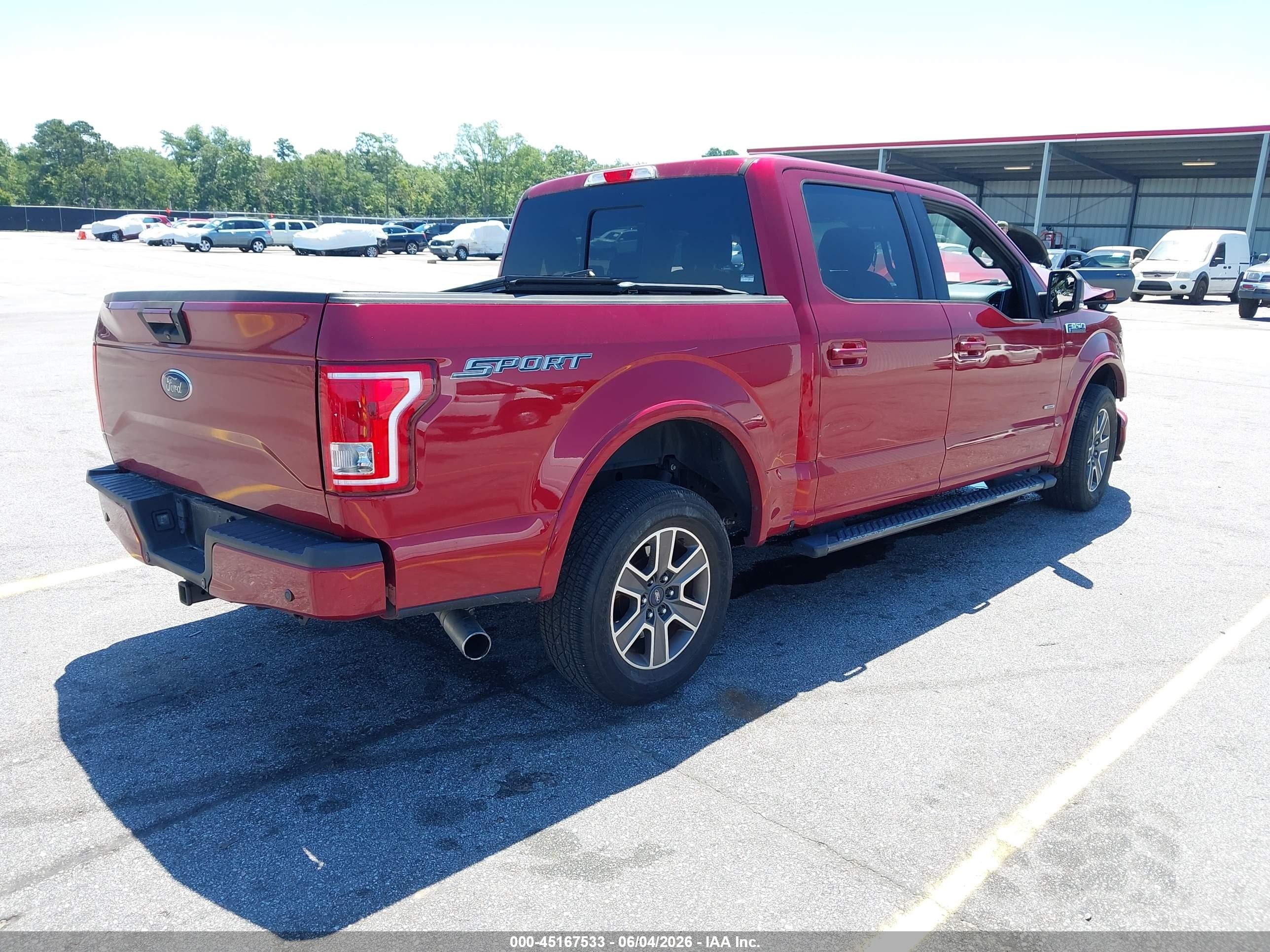 2017 Ford F-150 Xlt Red vin: 1FTEW1CPXHFC49336