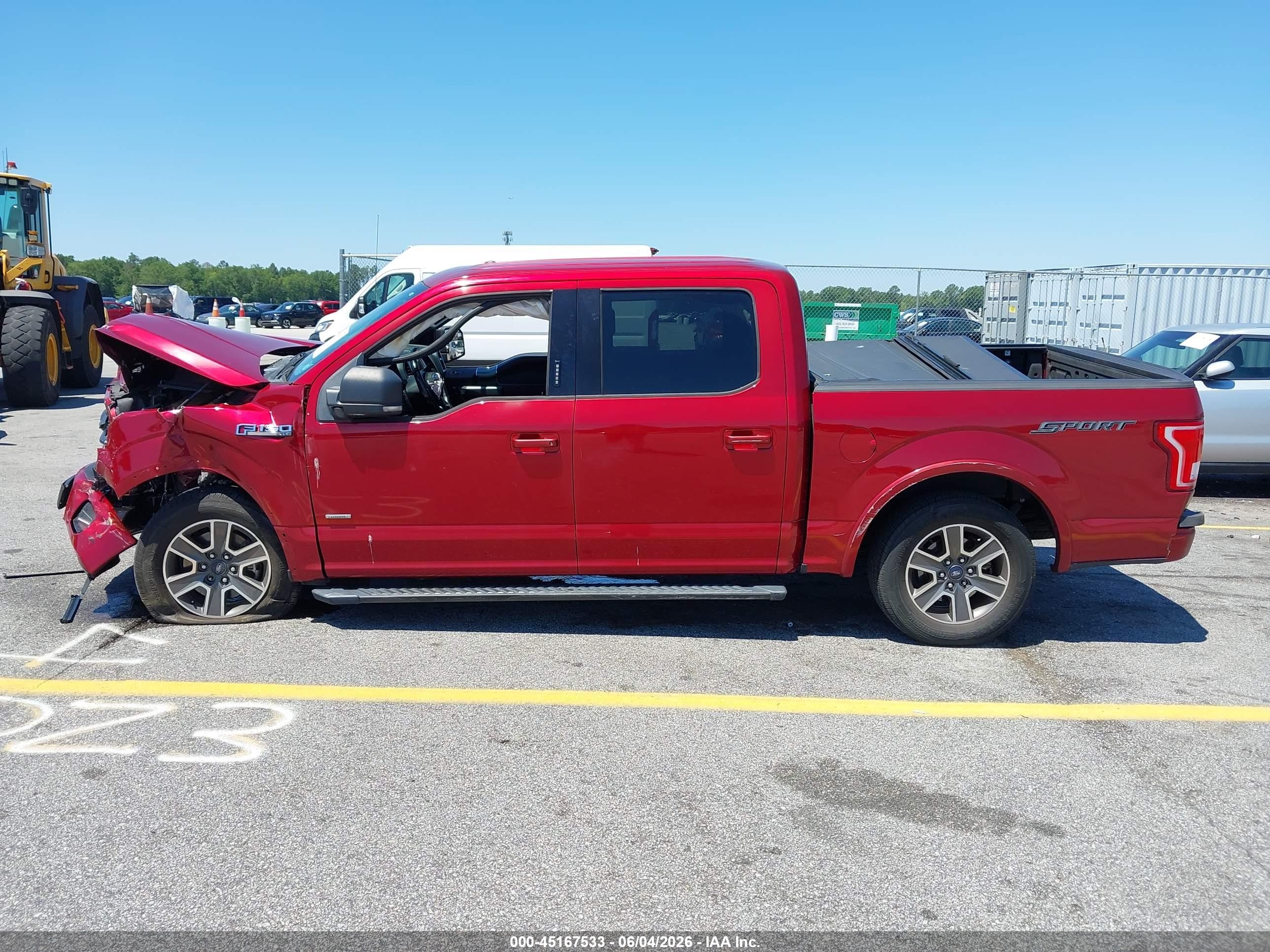 2017 Ford F-150 Xlt Red vin: 1FTEW1CPXHFC49336