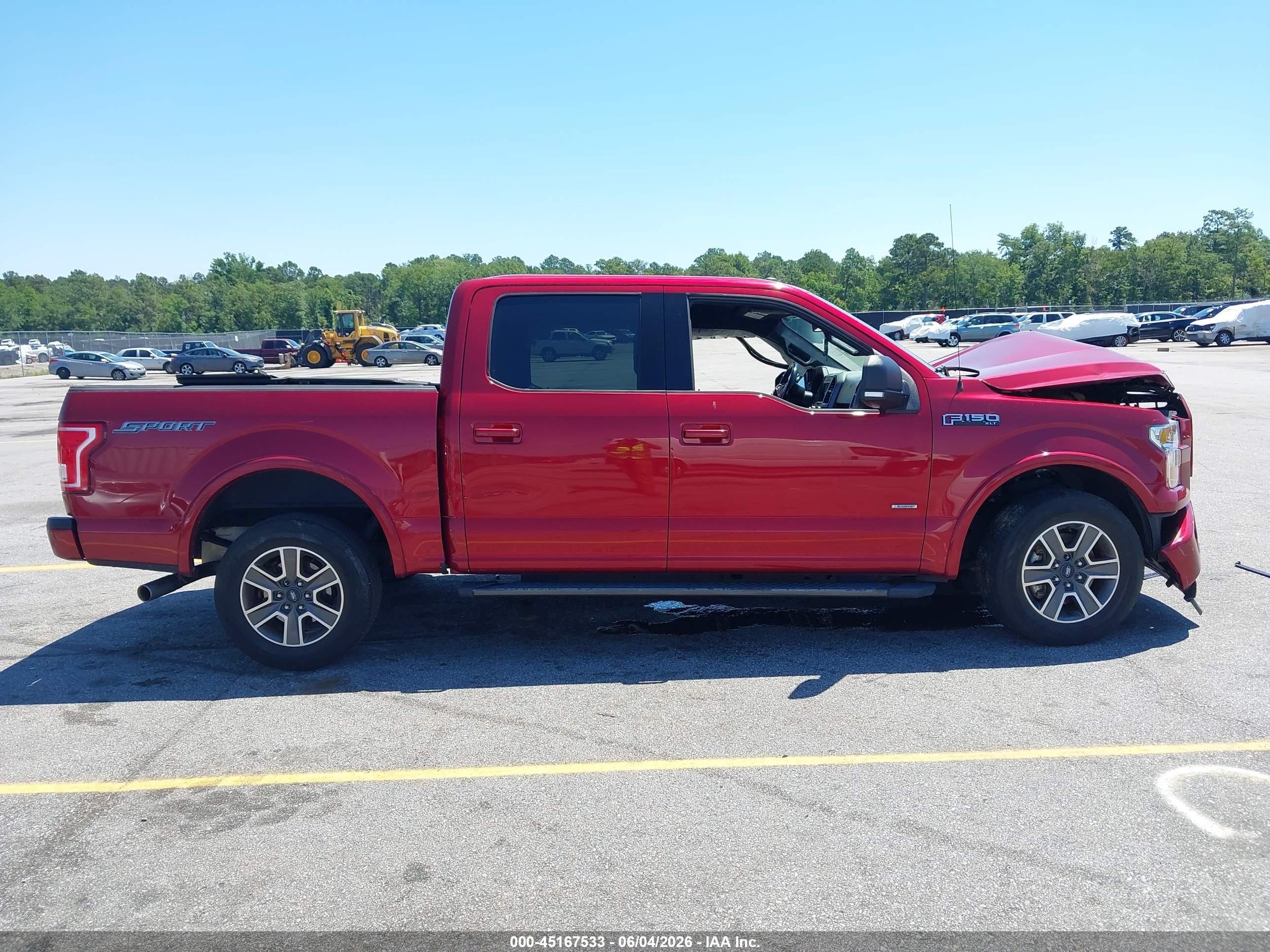 2017 Ford F-150 Xlt Red vin: 1FTEW1CPXHFC49336
