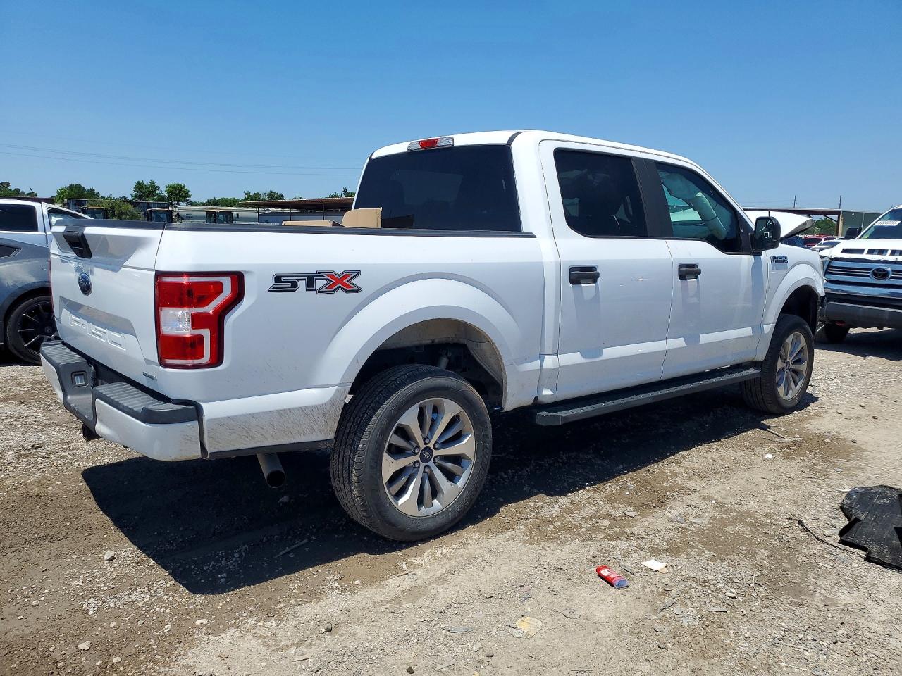 2018 Ford F150 Supercrew White vin: 1FTEW1CPXJKC45123