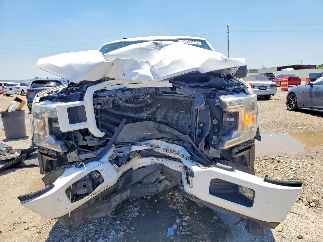 2018 Ford F150 Supercrew White vin: 1FTEW1CPXJKC45123
