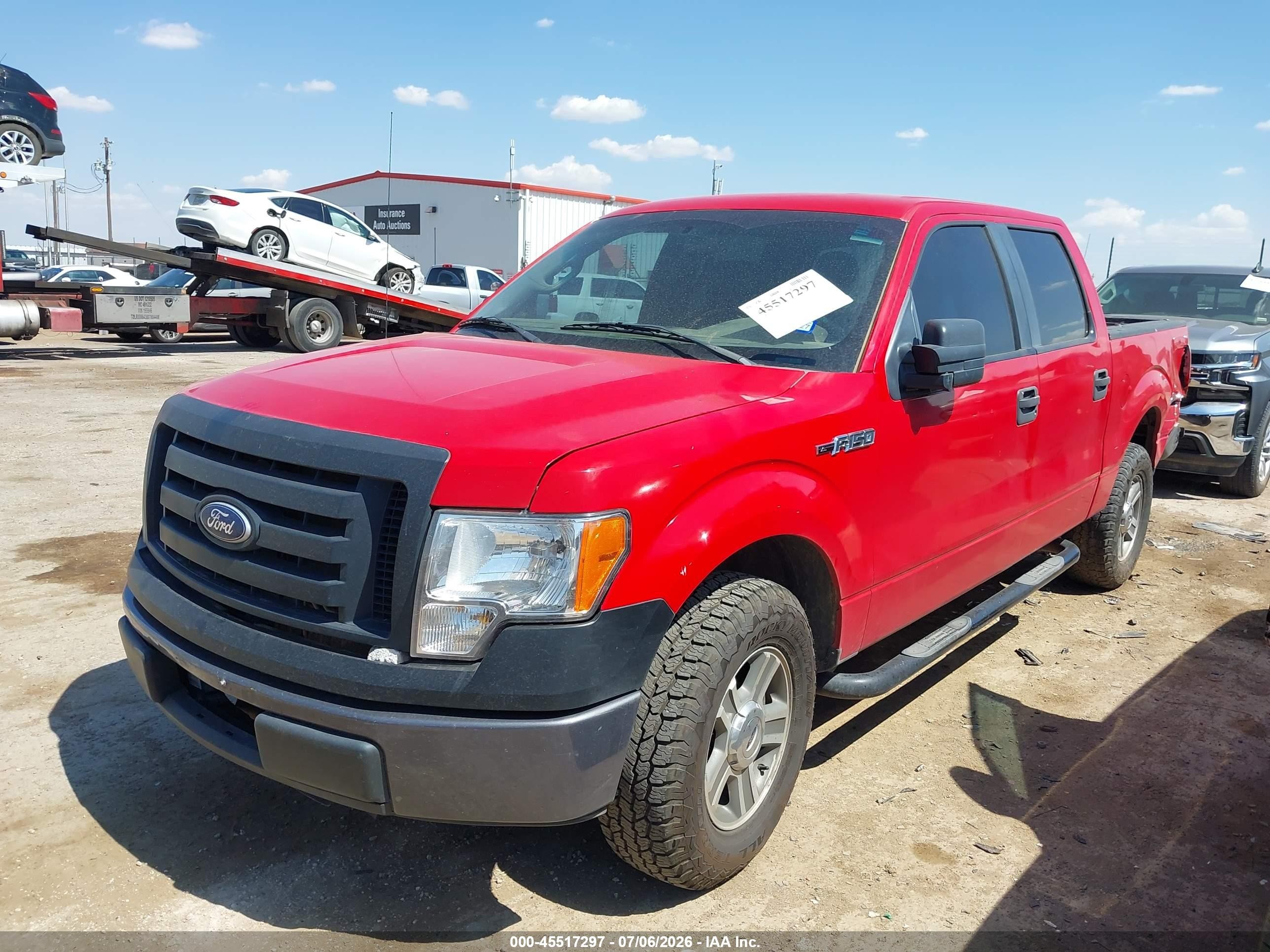 2010 Ford F-150 Xl Red vin: 1FTEW1CW0AFB75180