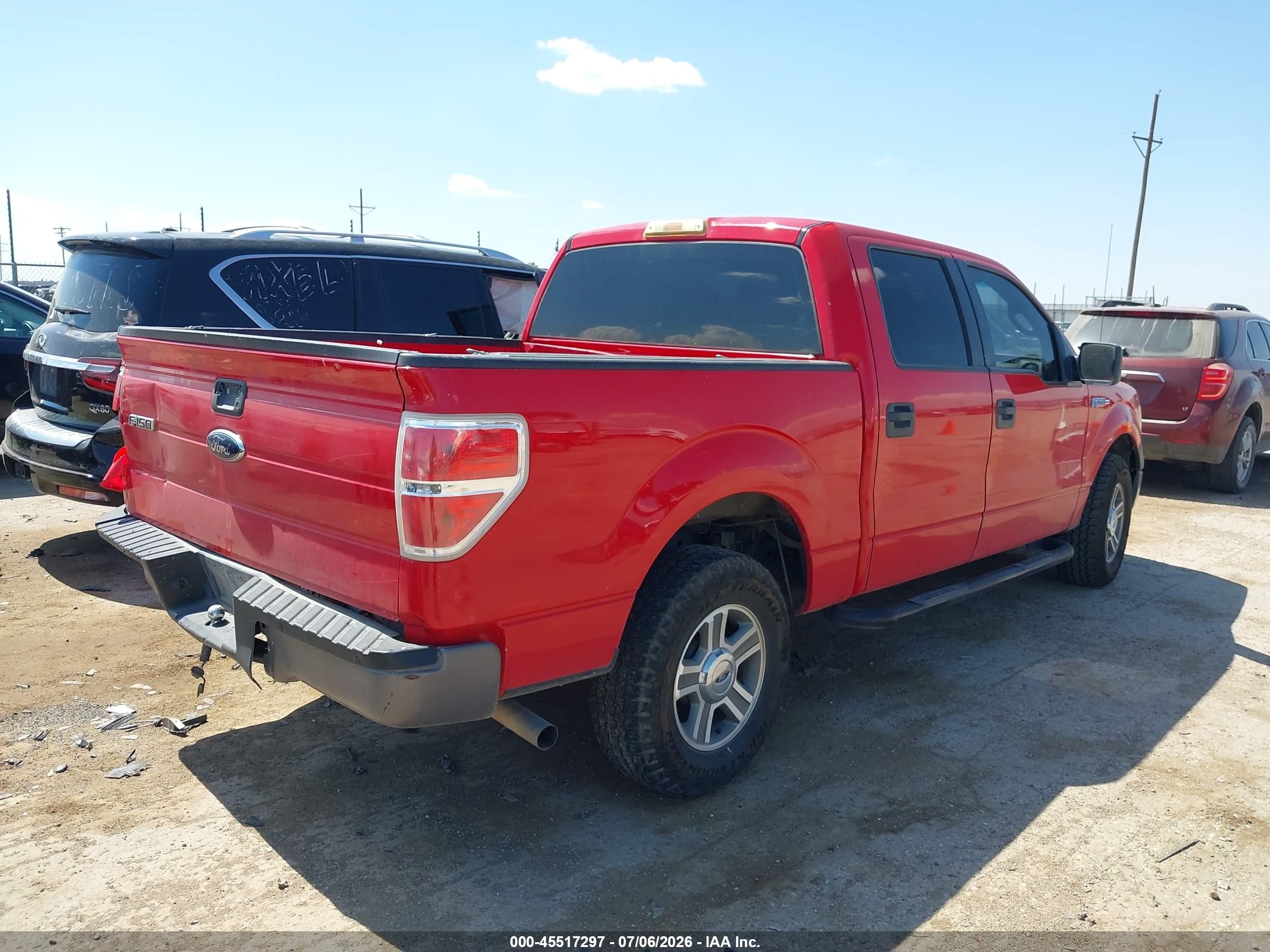 2010 Ford F-150 Xl Red vin: 1FTEW1CW0AFB75180