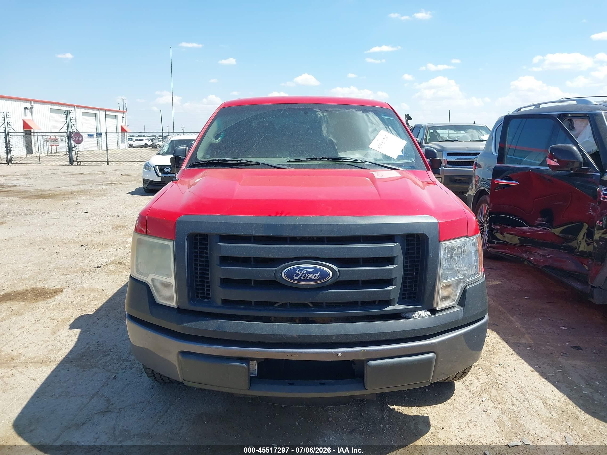 2010 Ford F-150 Xl Red vin: 1FTEW1CW0AFB75180
