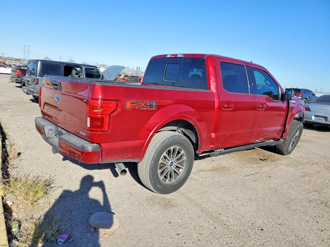 2019 Ford F150 Supercrew Red vin: 1FTEW1E40KKE81400