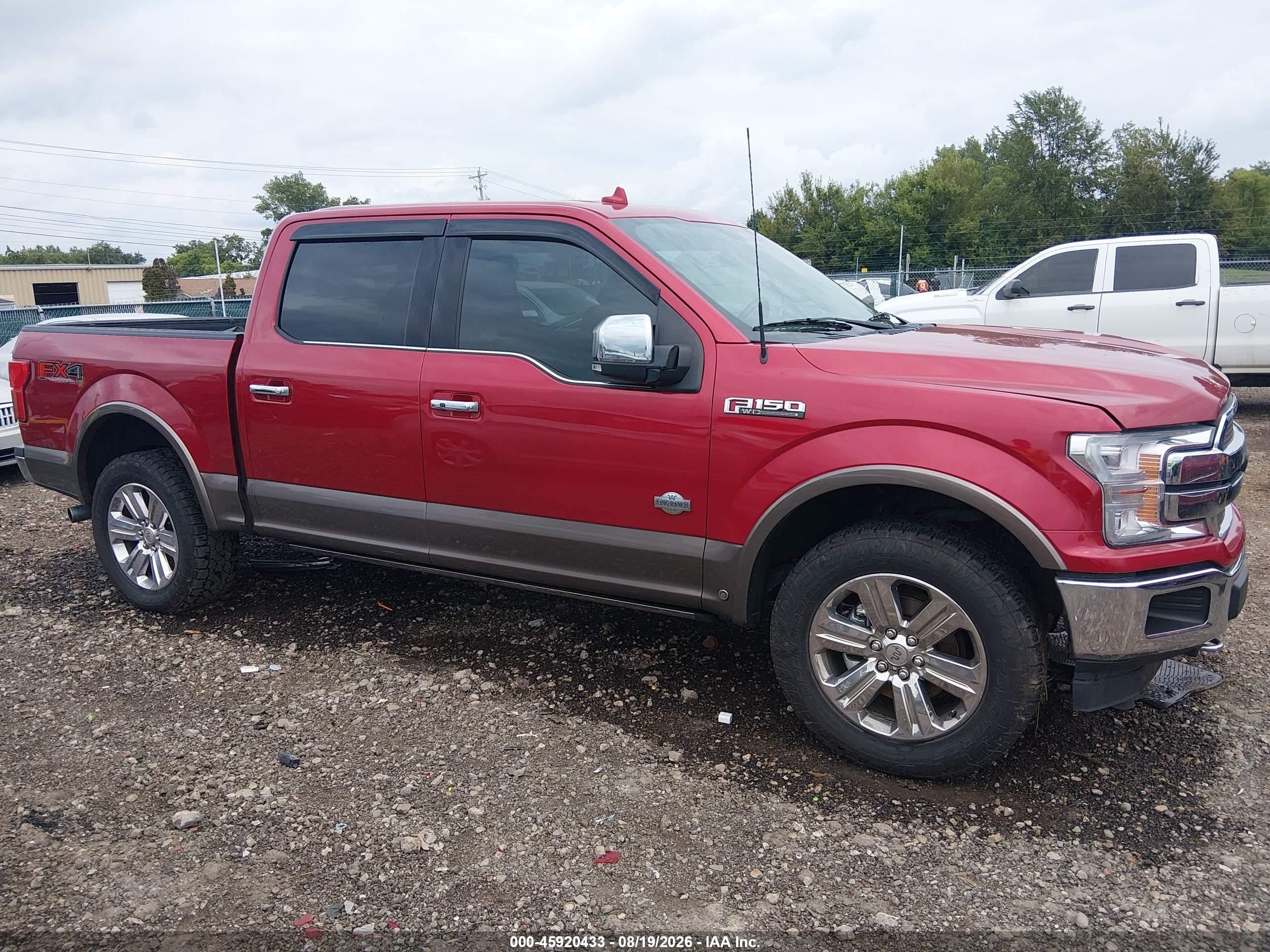 2020 Ford F-150 King Ranch Maroon vin: 1FTEW1E44LFA35034