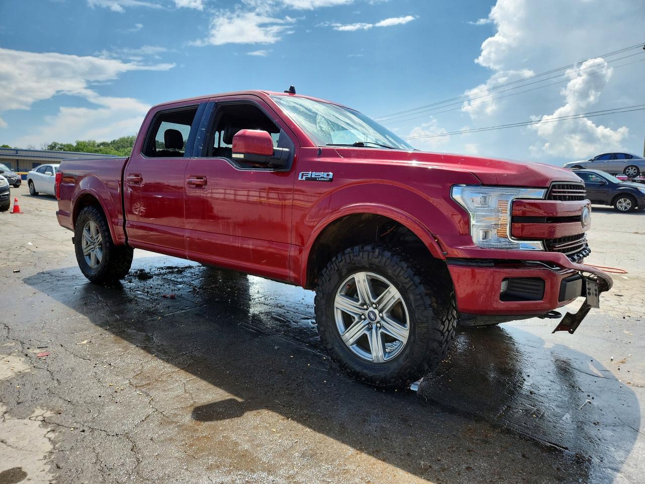 2019 Ford F150 Supercrew Red vin: 1FTEW1E45KKC69494