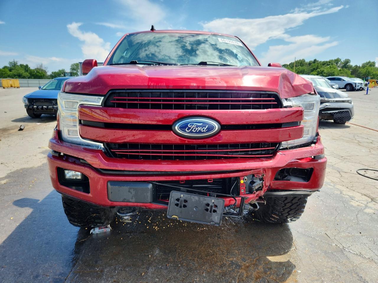2019 Ford F150 Supercrew Red vin: 1FTEW1E45KKC69494