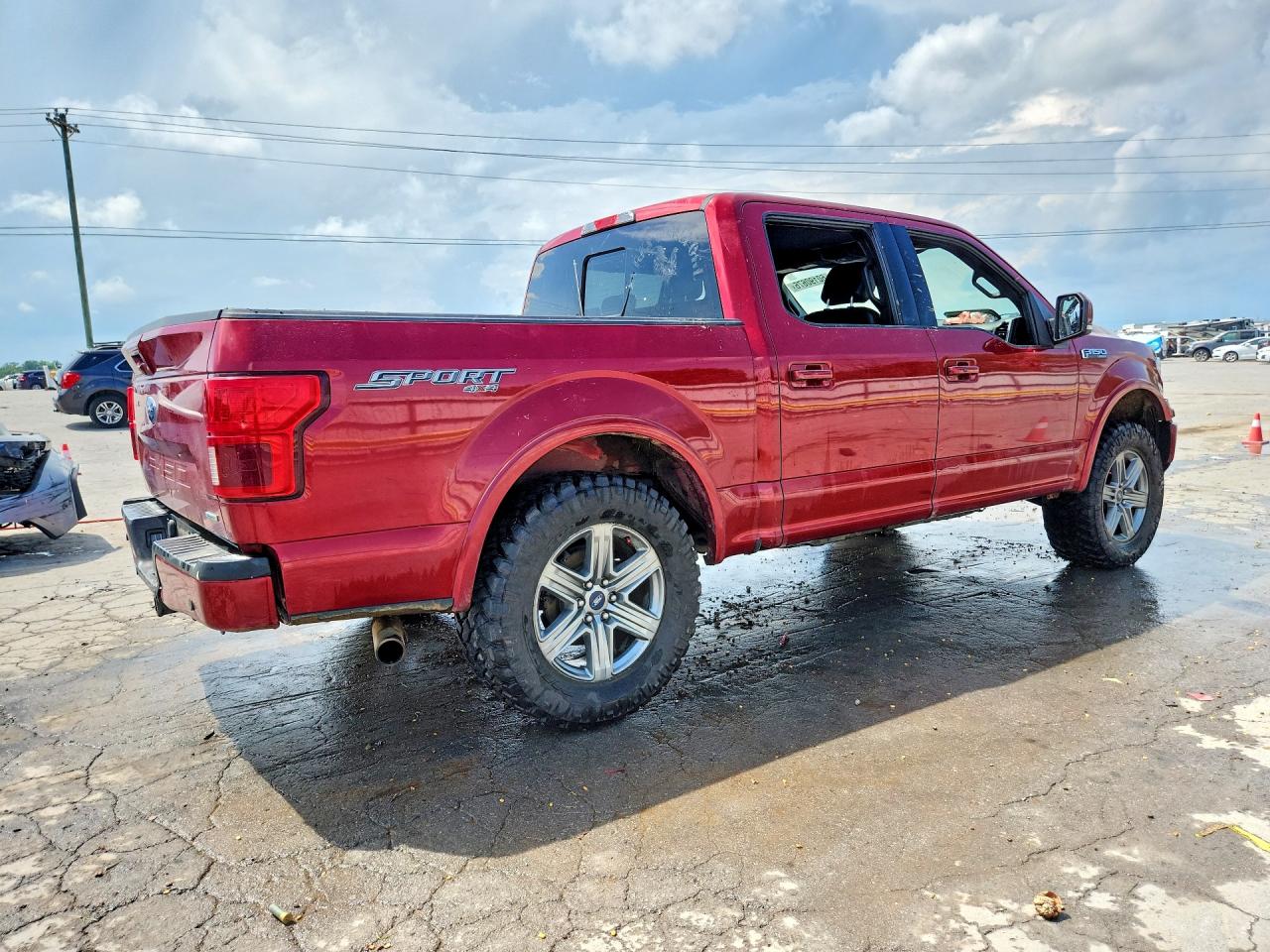 2019 Ford F150 Supercrew Red vin: 1FTEW1E45KKC69494