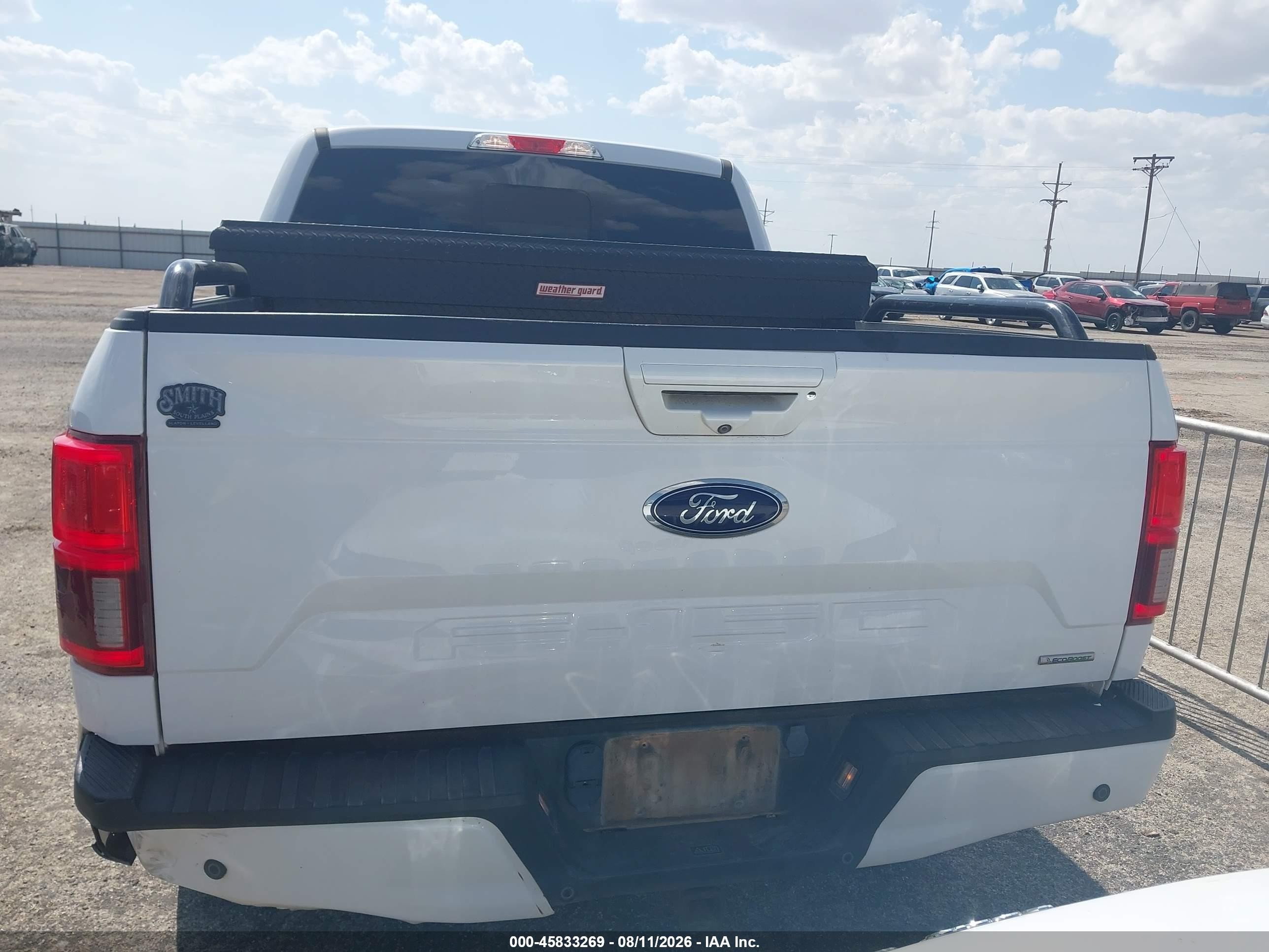 2019 Ford F-150 Lariat White vin: 1FTEW1E4XKKD89176