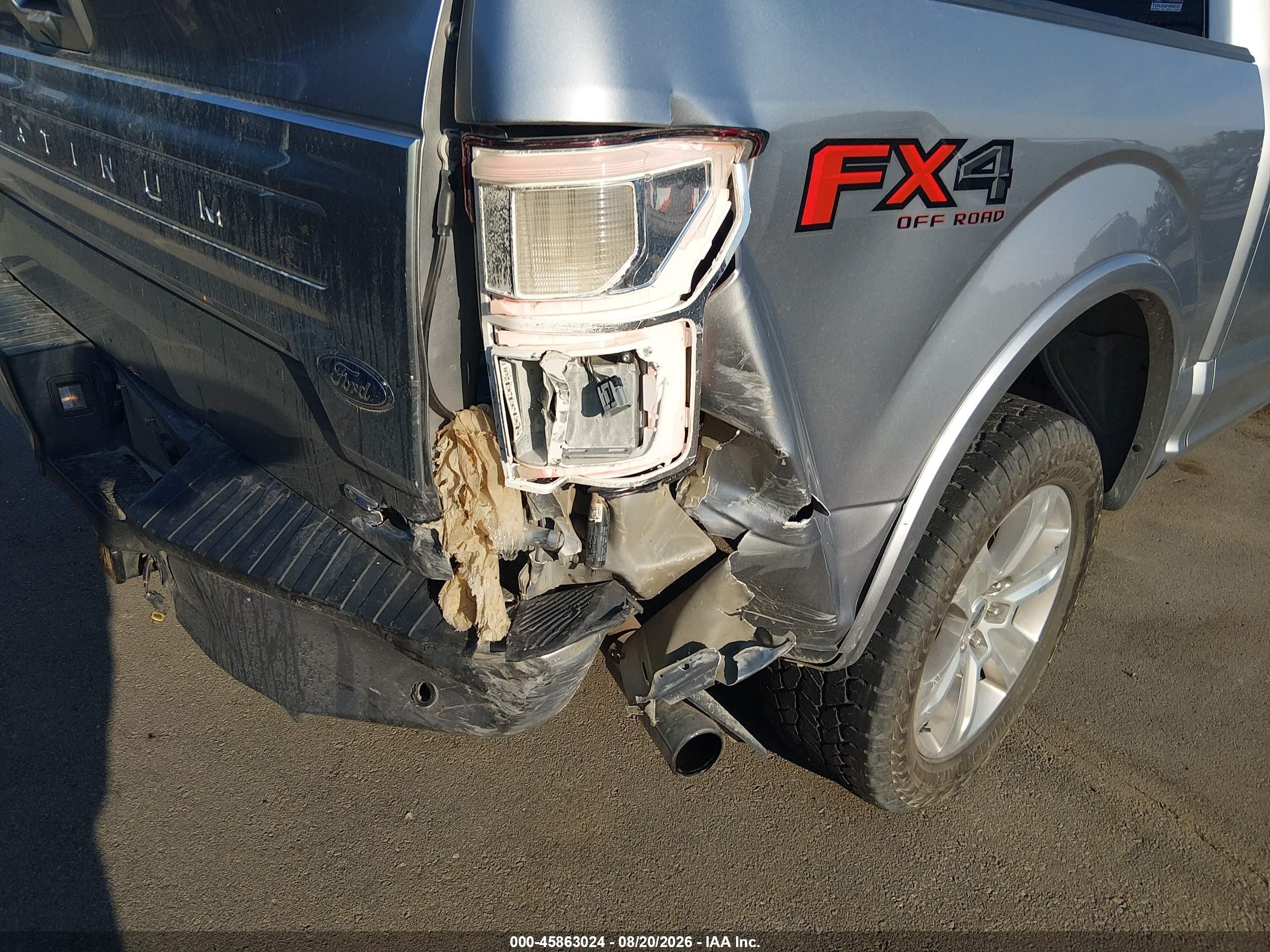 2020 Ford F-150 Platinum Silver vin: 1FTEW1E4XLFB97671