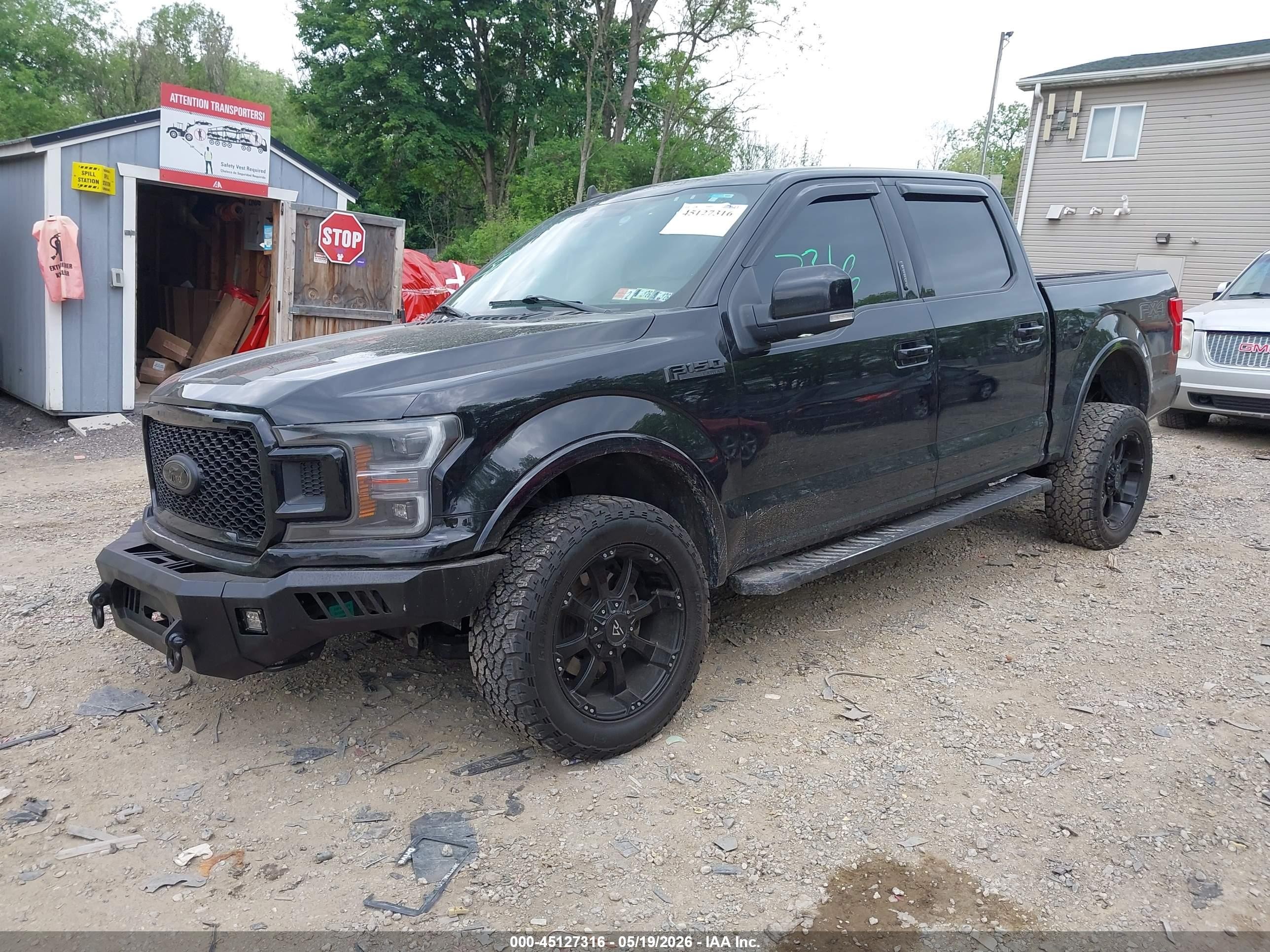 2020 Ford F-150 Lariat Black vin: 1FTEW1E4XLFC02187