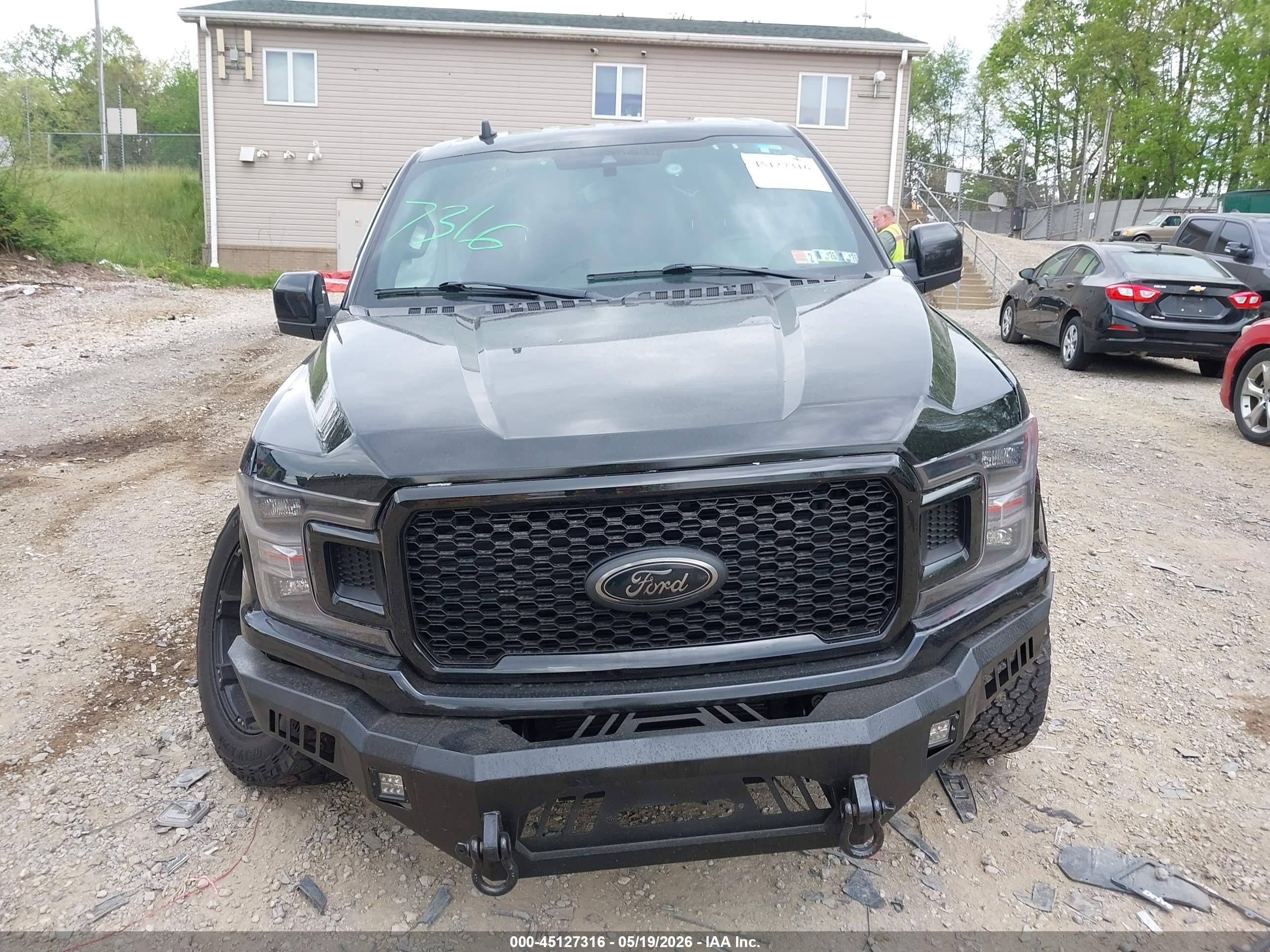 2020 Ford F-150 Lariat Black vin: 1FTEW1E4XLFC02187