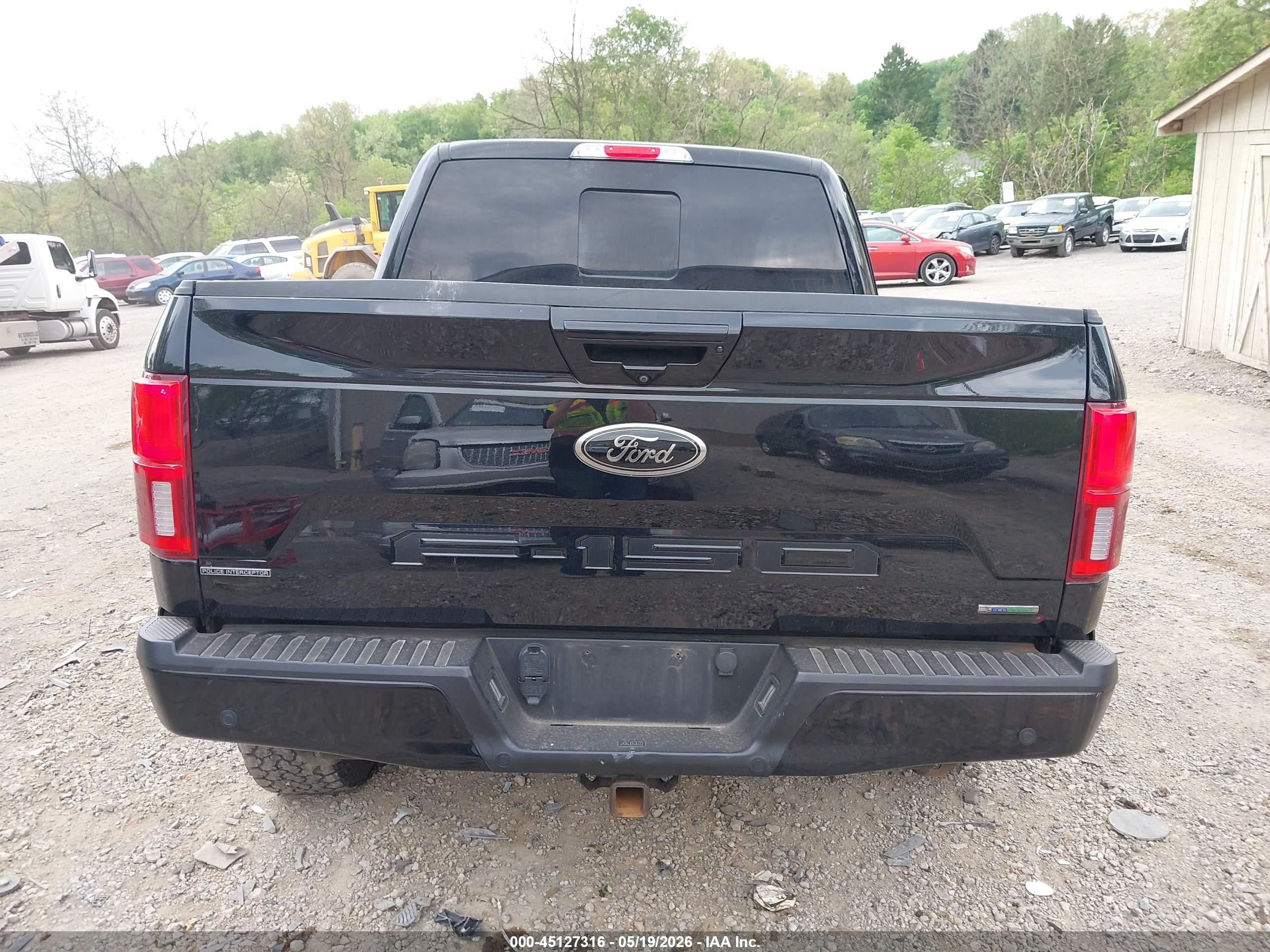 2020 Ford F-150 Lariat Black vin: 1FTEW1E4XLFC02187