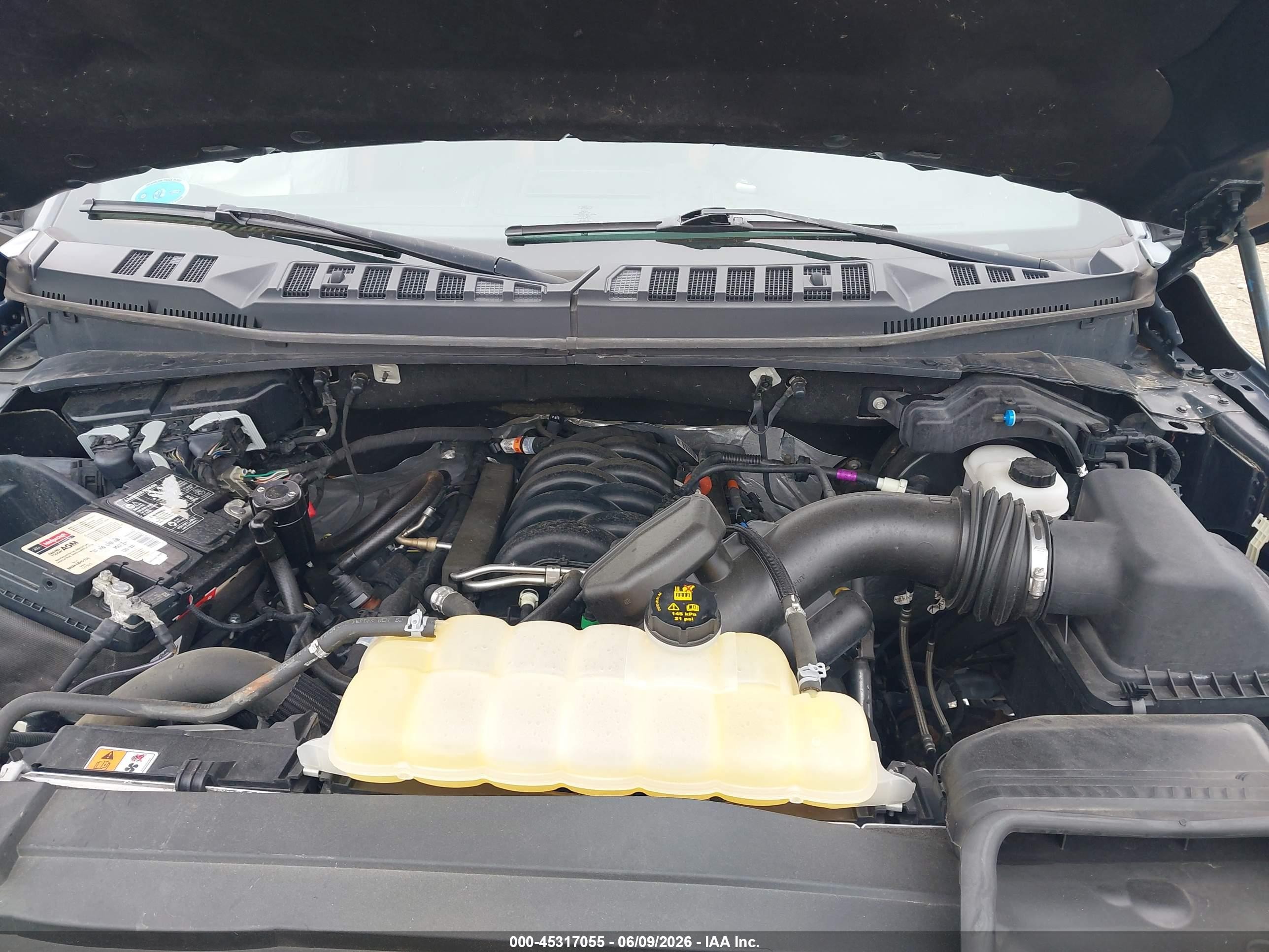 2019 Ford F-150 Lariat Серый vin: 1FTEW1E51KFA24371