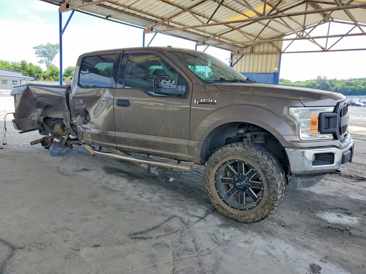 2018 Ford F150 Supercrew Gray vin: 1FTEW1E53JFB30738