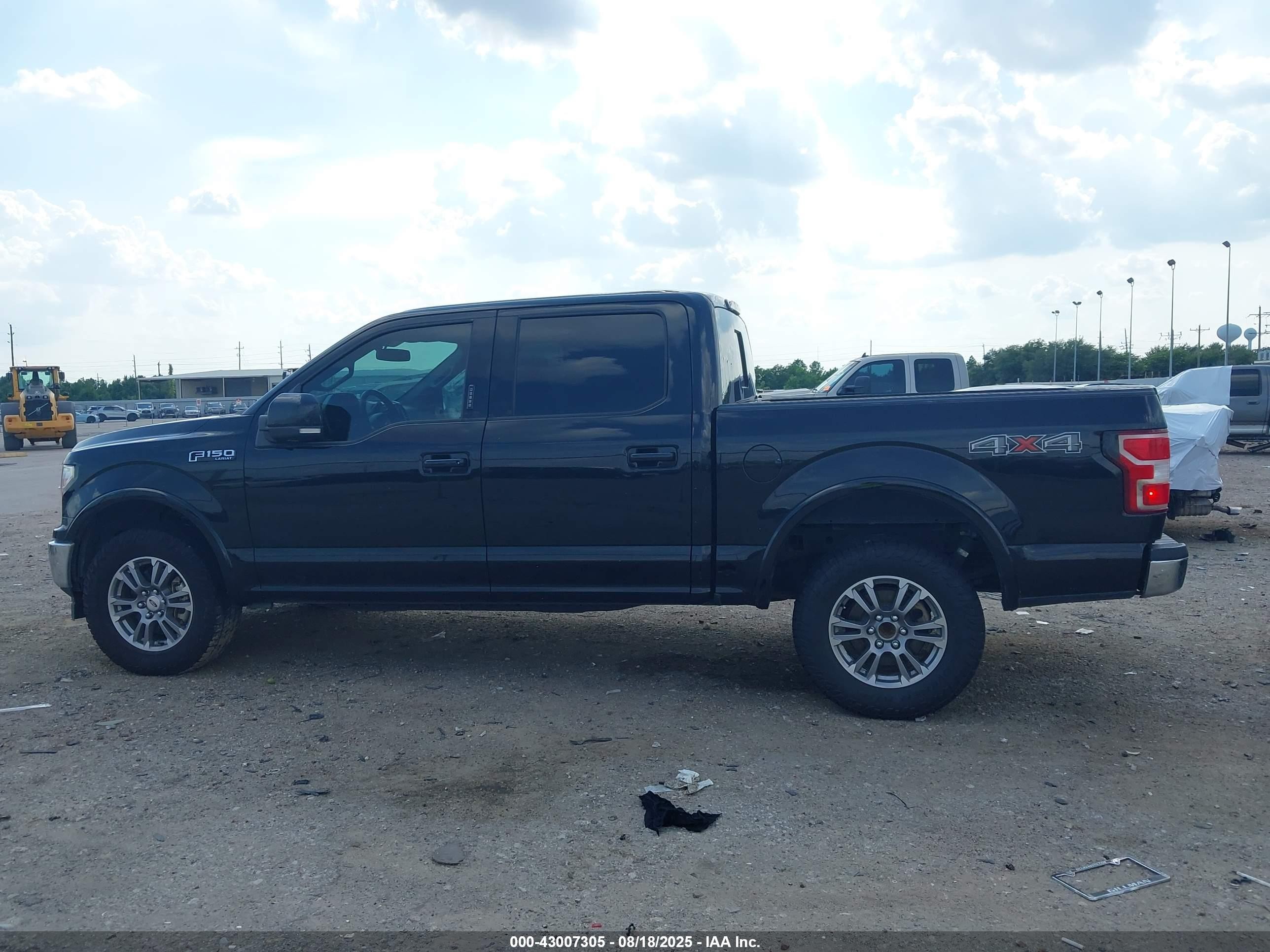 2018 Ford F-150 Lariat Черный vin: 1FTEW1E53JKE43991