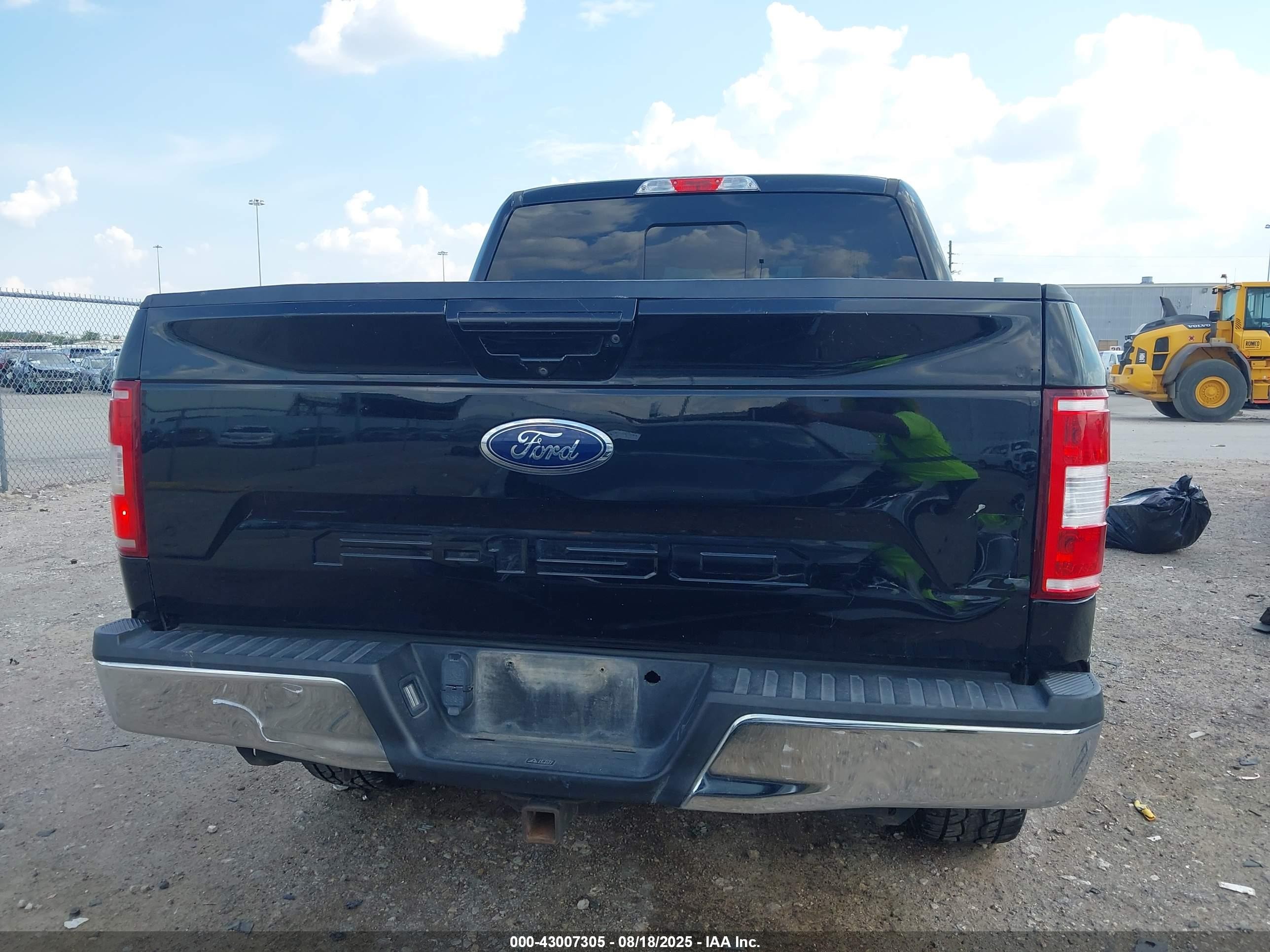 2018 Ford F-150 Lariat Черный vin: 1FTEW1E53JKE43991