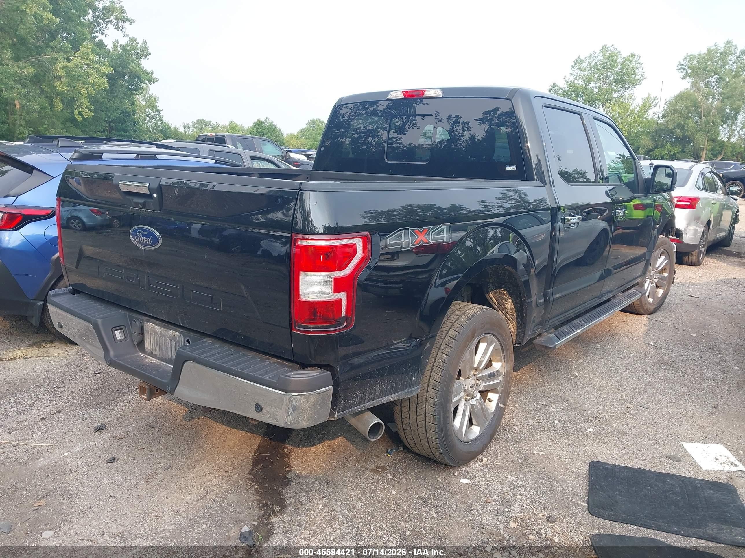 2018 Ford F-150 Xlt Black vin: 1FTEW1E54JFA29014