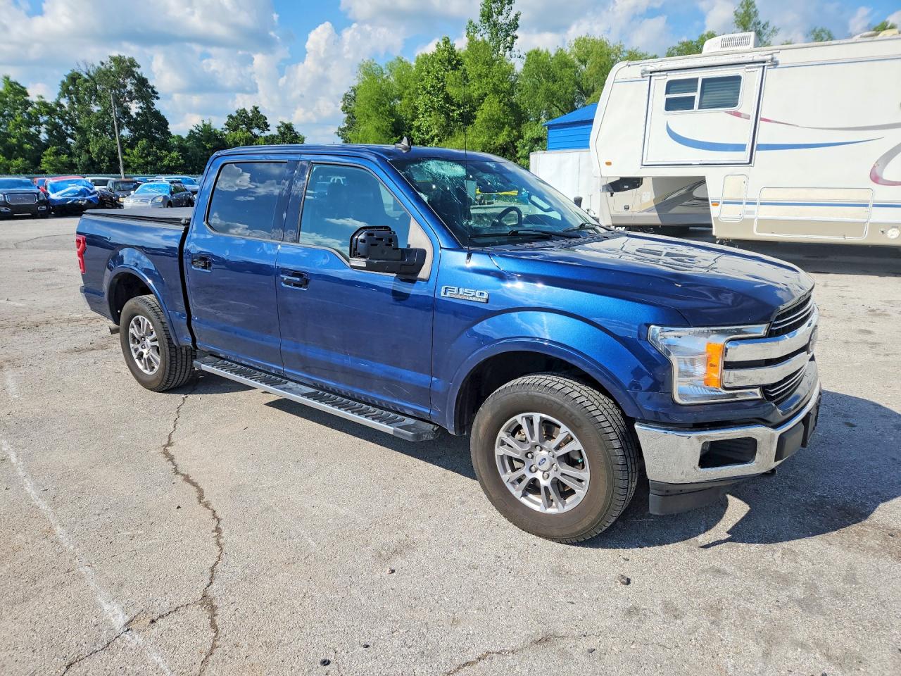 2019 Ford F150 Supercrew Синий vin: 1FTEW1E54KKE21824