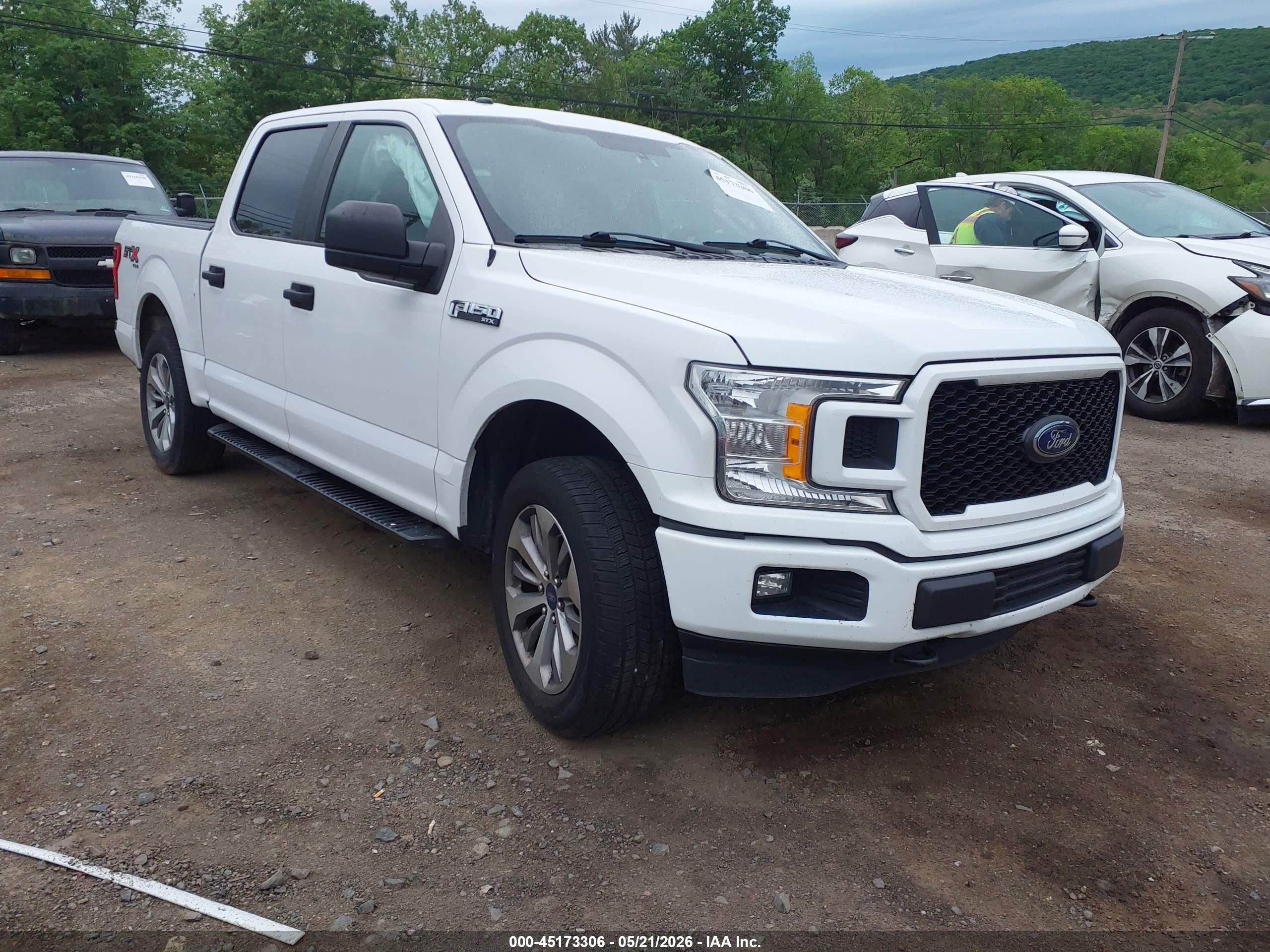 2018 Ford F-150 Xl White vin: 1FTEW1E55JFC12275