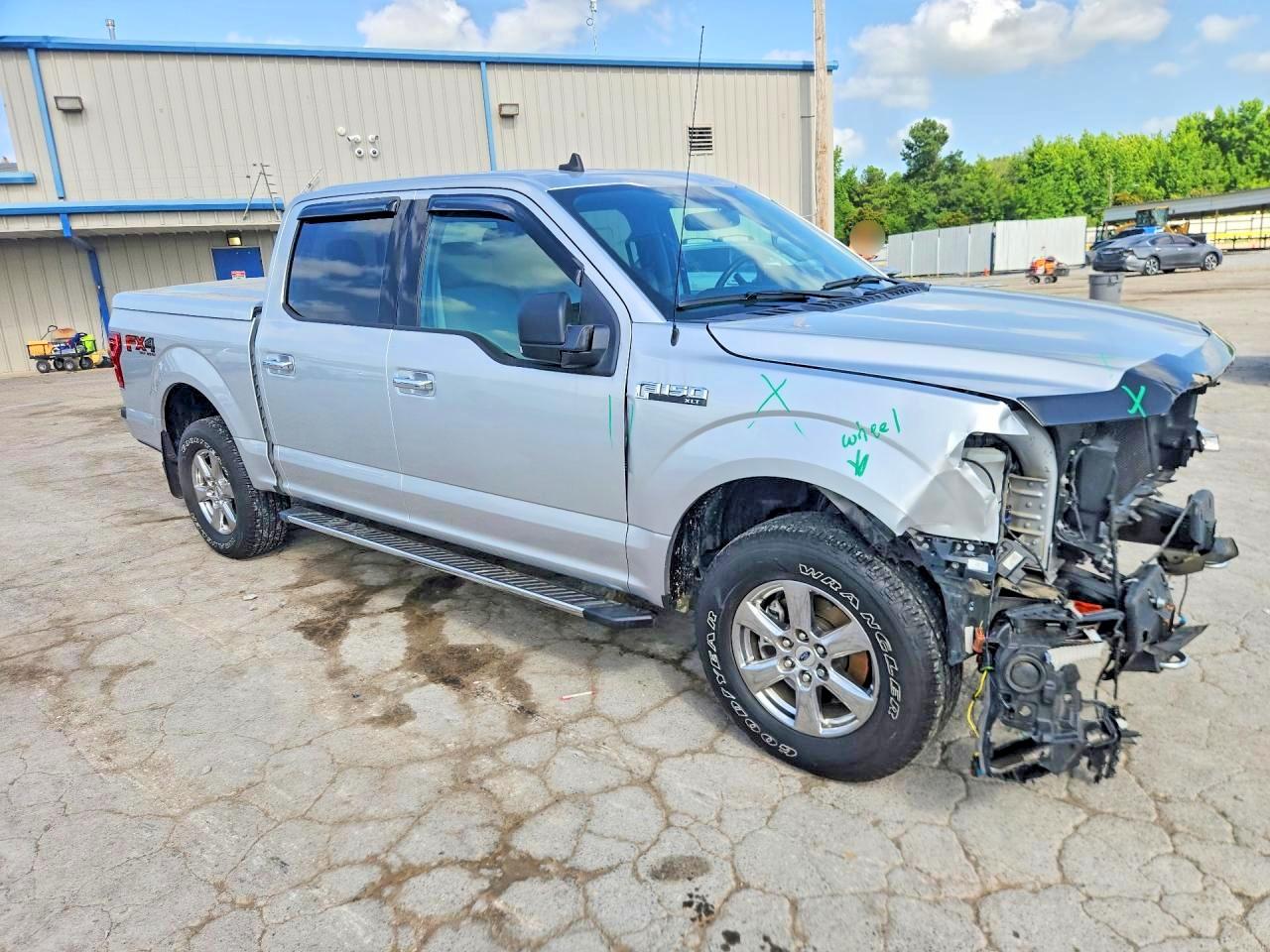 2019 Ford F150 Supercrew Silver vin: 1FTEW1E55KFC96602