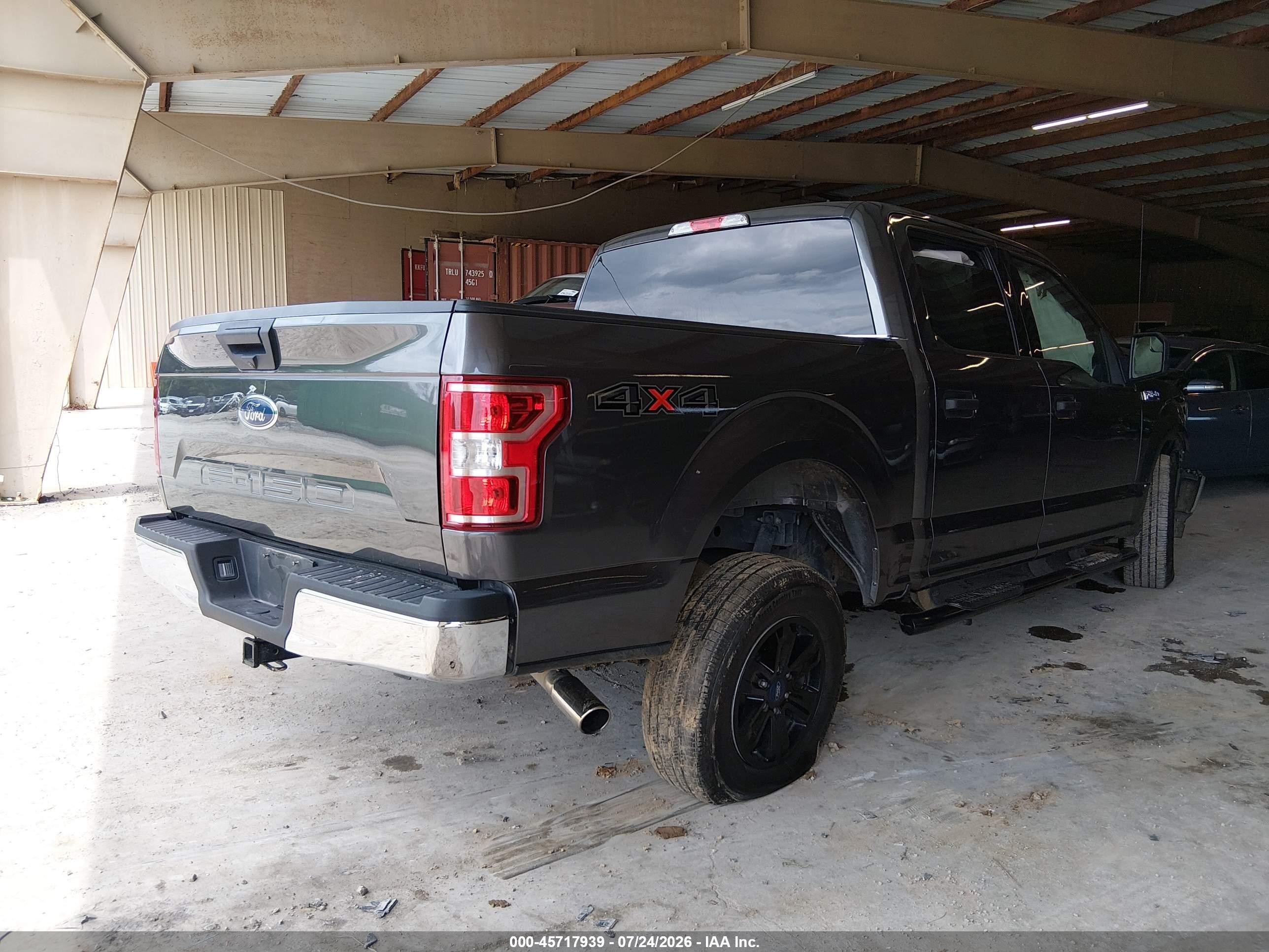 2018 Ford F-150 Xlt Black vin: 1FTEW1E56JFA07631