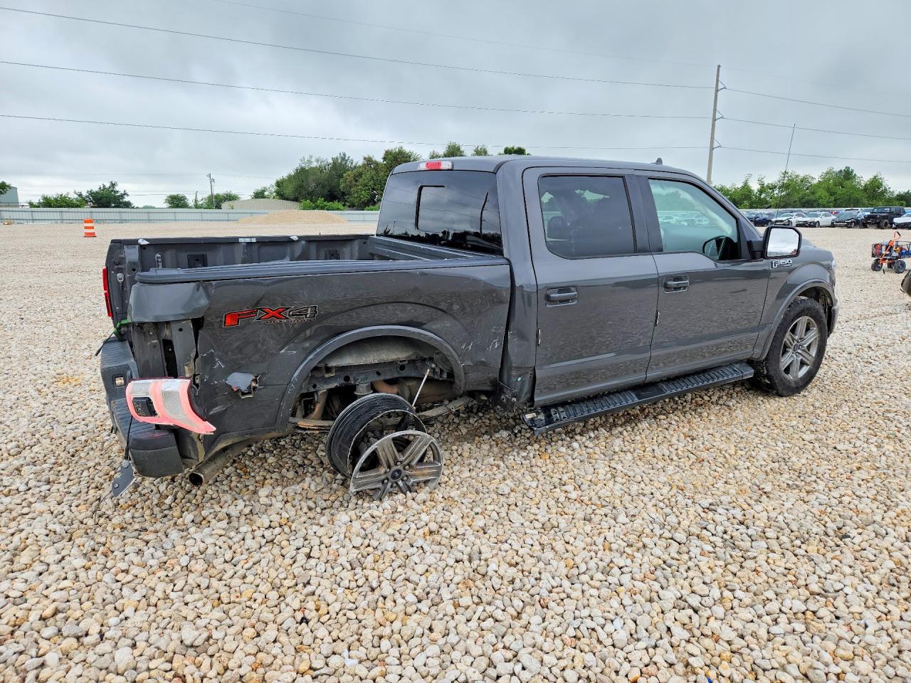 2018 Ford F150 Supercrew Gray vin: 1FTEW1E57JFD03371