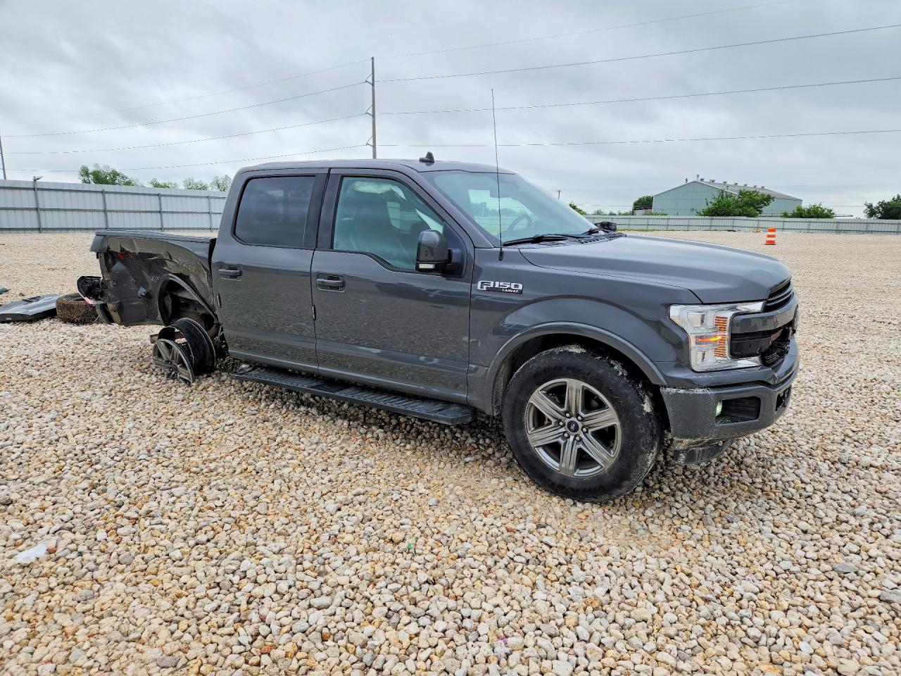 2018 Ford F150 Supercrew Gray vin: 1FTEW1E57JFD03371