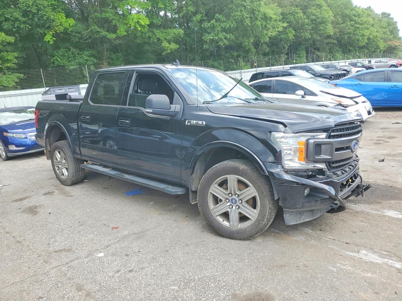 2018 Ford F150 Supercrew Black vin: 1FTEW1E58JFD91430