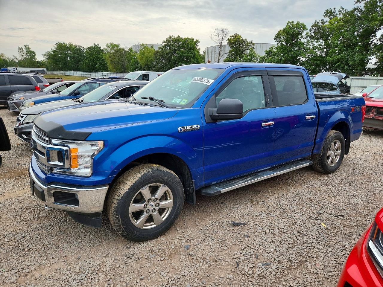 2018 Ford F150 Supercrew Blue vin: 1FTEW1E58JKF24551