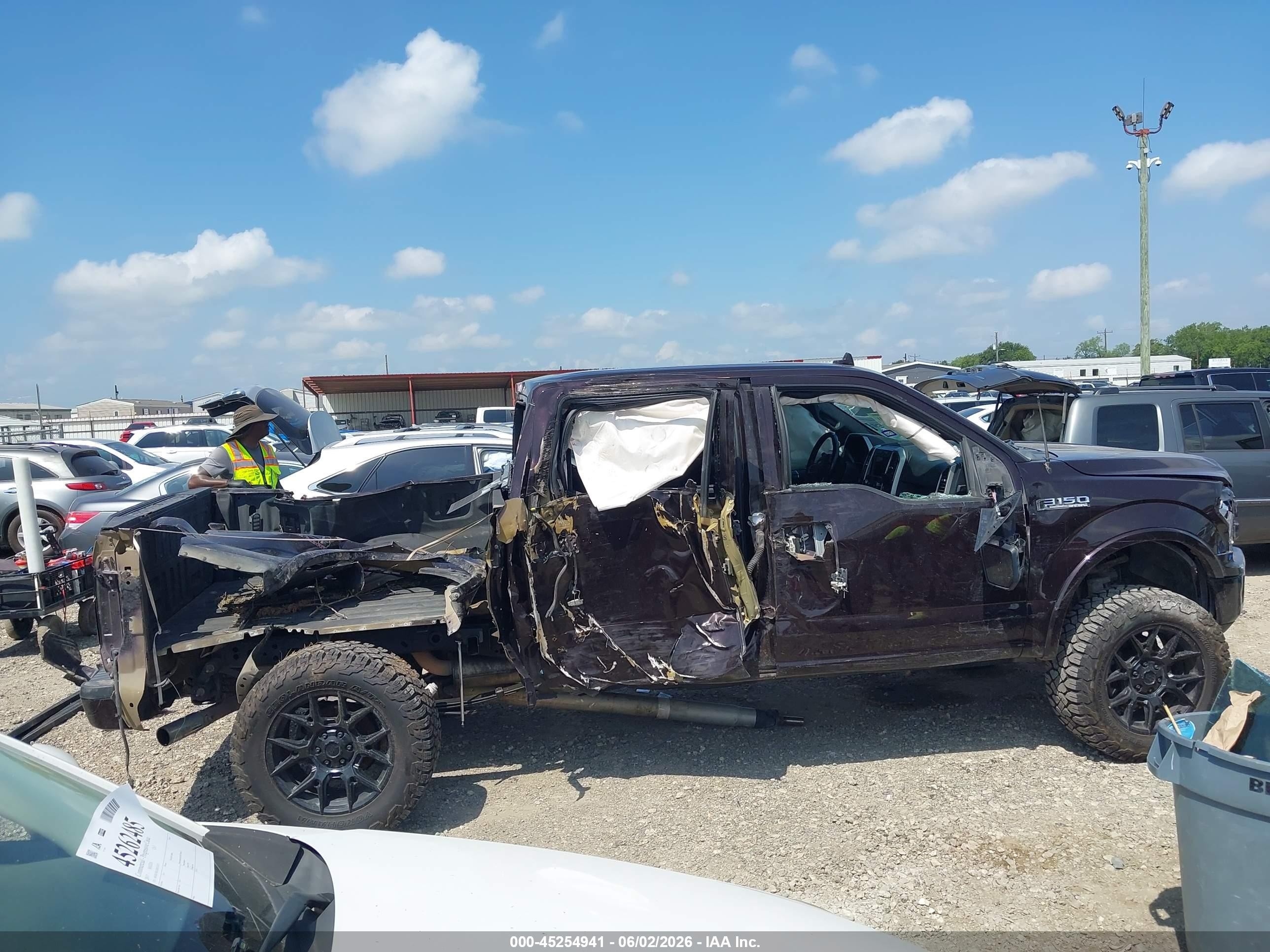 2018 Ford F-150 Lariat Brown vin: 1FTEW1E5XJKD53186