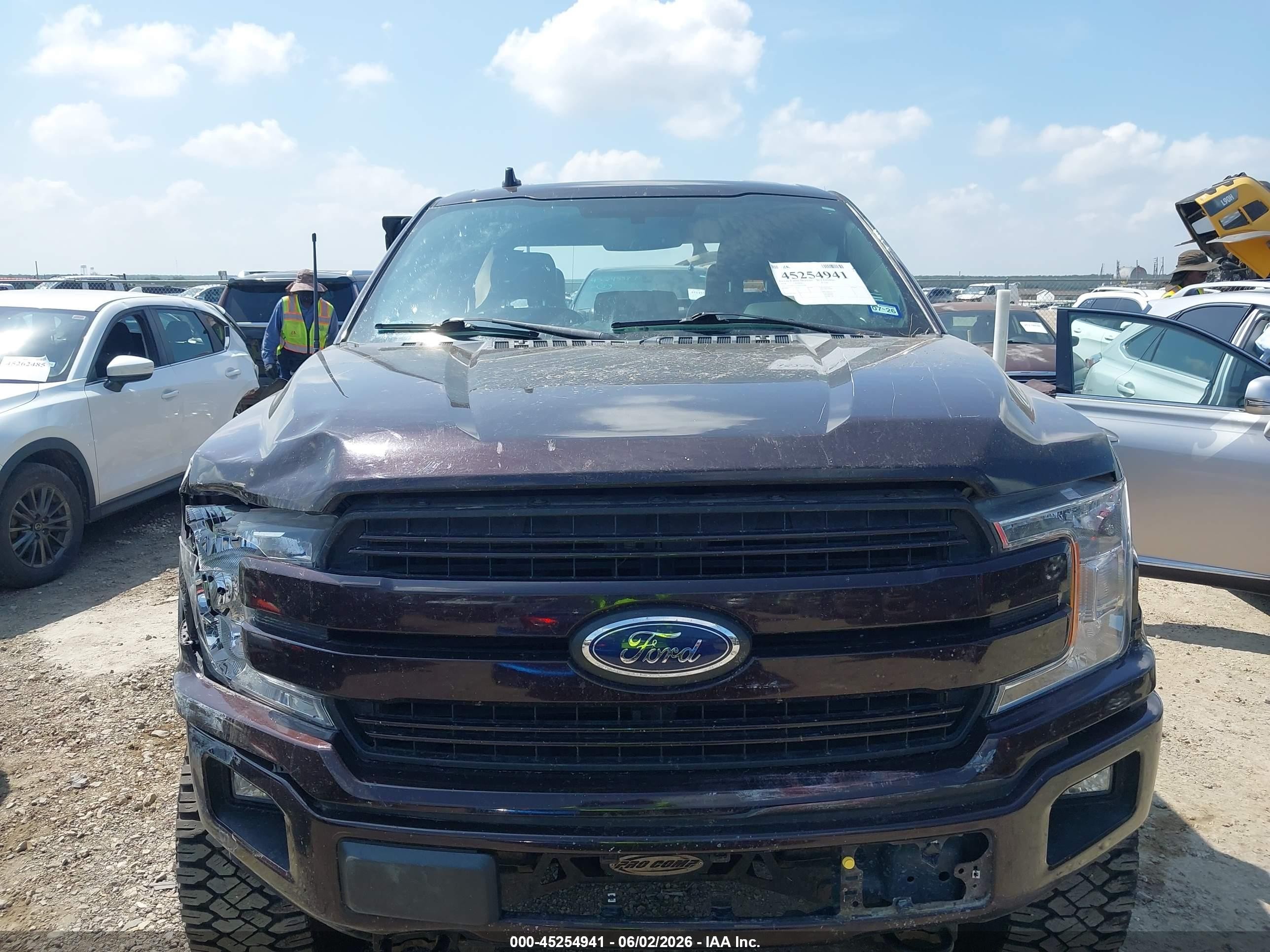 2018 Ford F-150 Lariat Brown vin: 1FTEW1E5XJKD53186