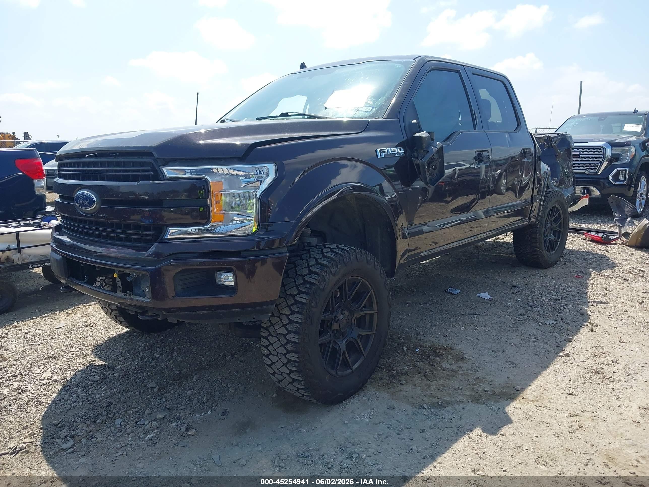2018 Ford F-150 Lariat Brown vin: 1FTEW1E5XJKD53186
